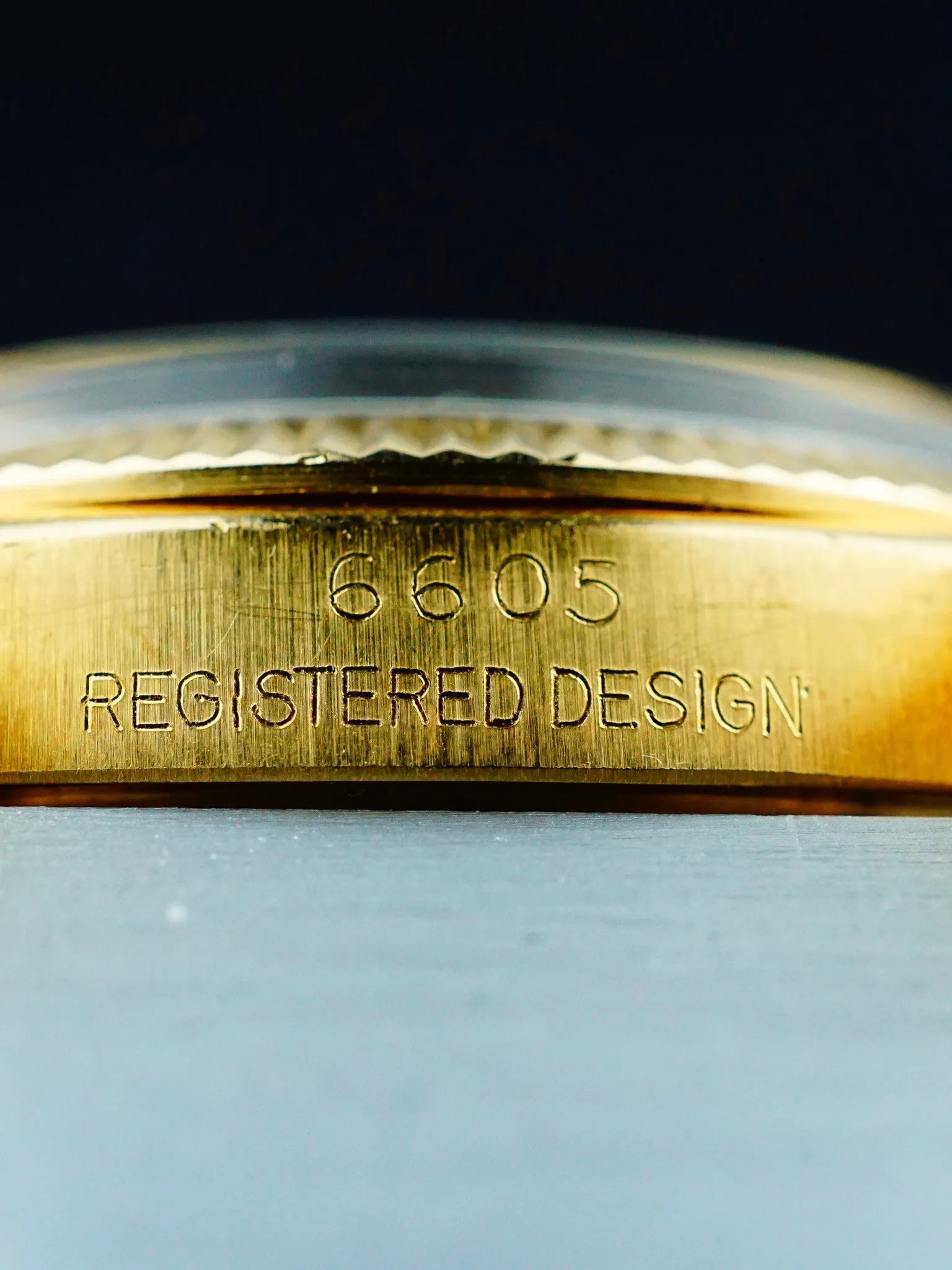 1959 Rolex DateJust 18k YG (Ref. 6605)