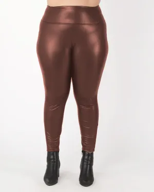 Aarna Faux Leather Legging | Bronze