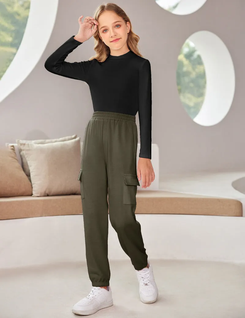 Arshiner Girls 2 Piece Outfits Long Sleeve Pullover Jogger Pants