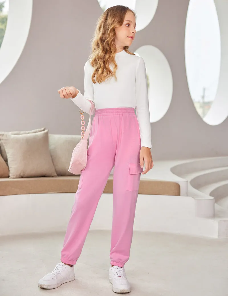 Arshiner Girls 2 Piece Outfits Long Sleeve Pullover Jogger Pants