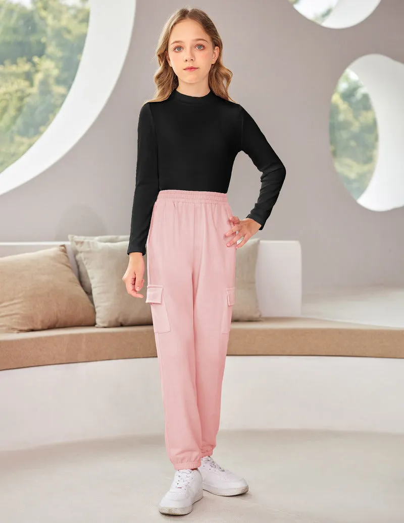 Arshiner Girls 2 Piece Outfits Long Sleeve Pullover Jogger Pants