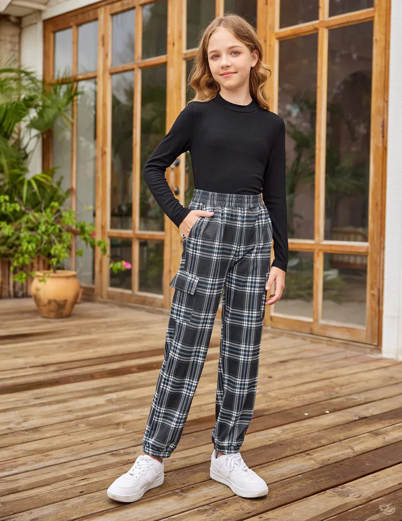 Arshiner Girls 2 Piece Outfits Long Sleeve Pullover Jogger Pants