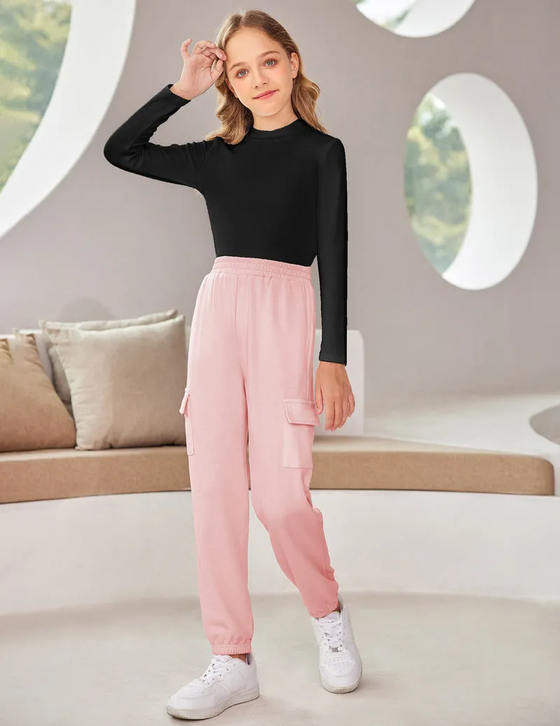 Arshiner Girls 2 Piece Outfits Long Sleeve Pullover Jogger Pants