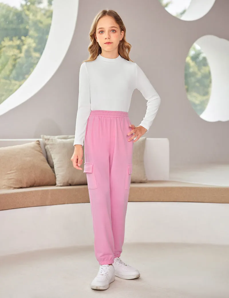 Arshiner Girls 2 Piece Outfits Long Sleeve Pullover Jogger Pants