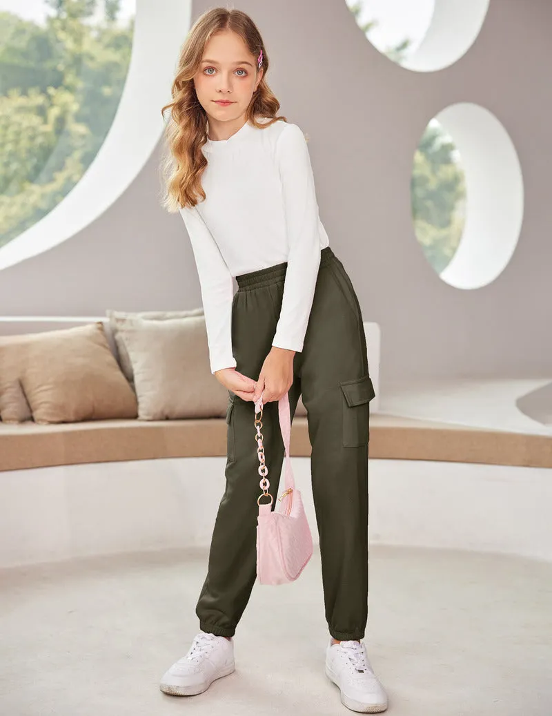 Arshiner Girls 2 Piece Outfits Long Sleeve Pullover Jogger Pants