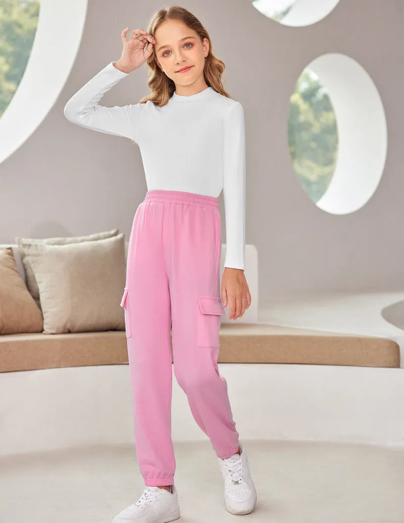 Arshiner Girls 2 Piece Outfits Long Sleeve Pullover Jogger Pants