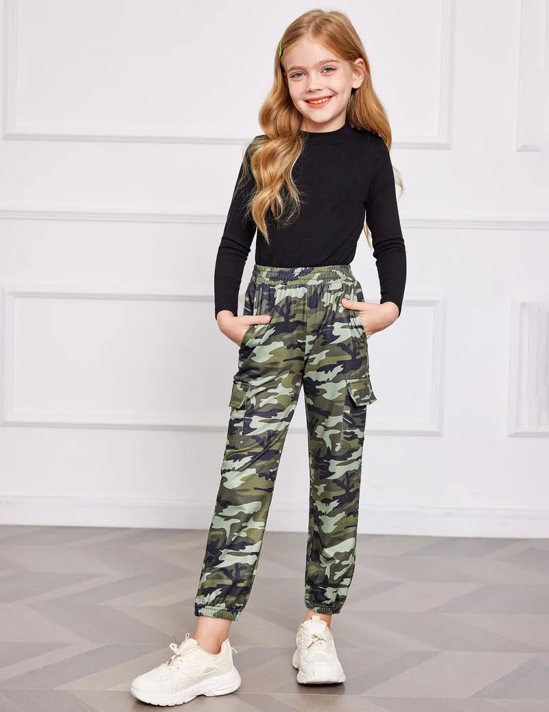 Arshiner Girls 2 Piece Outfits Long Sleeve Pullover Jogger Pants