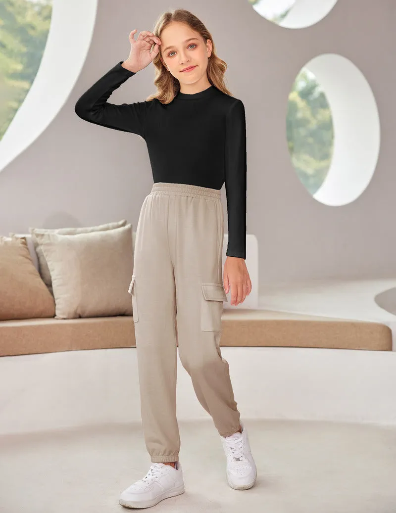 Arshiner Girls 2 Piece Outfits Long Sleeve Pullover Jogger Pants