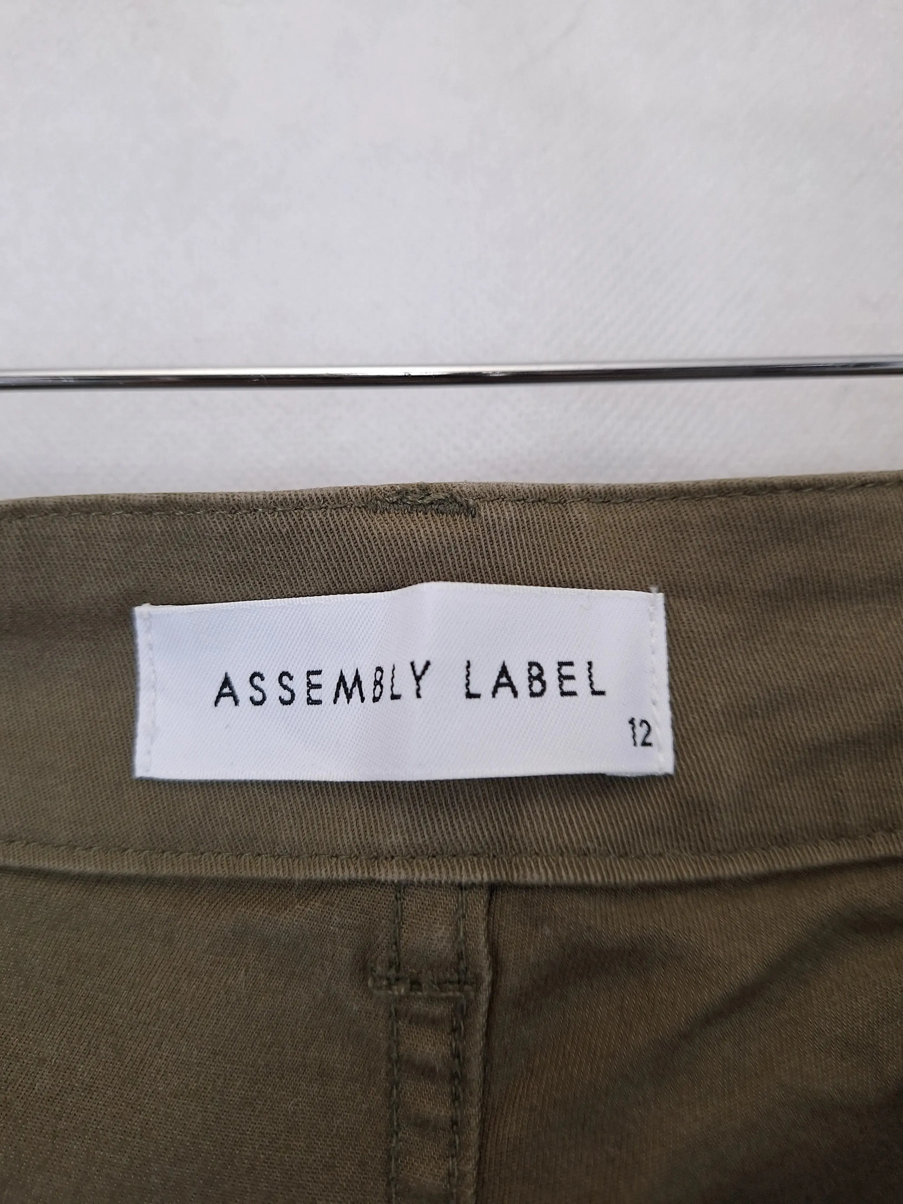 Assembly Label Classic Olive Straight Leg Jeans Size 12