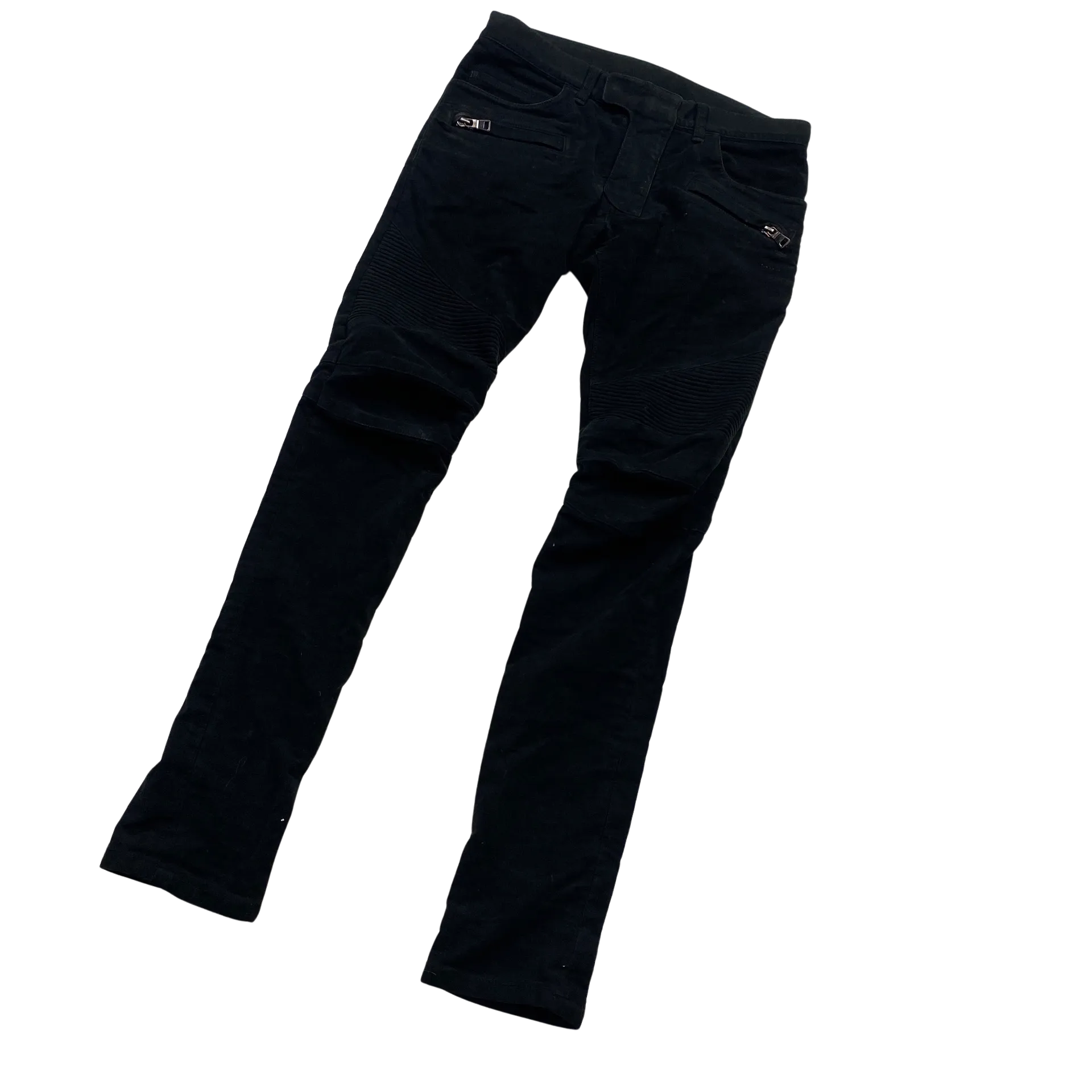 Balmain Skinny Fit Biker Jeans - 32"