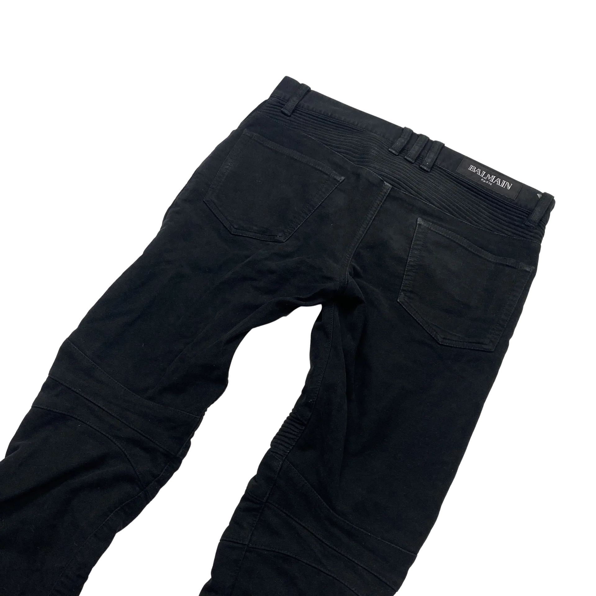 Balmain Skinny Fit Biker Jeans - 32"