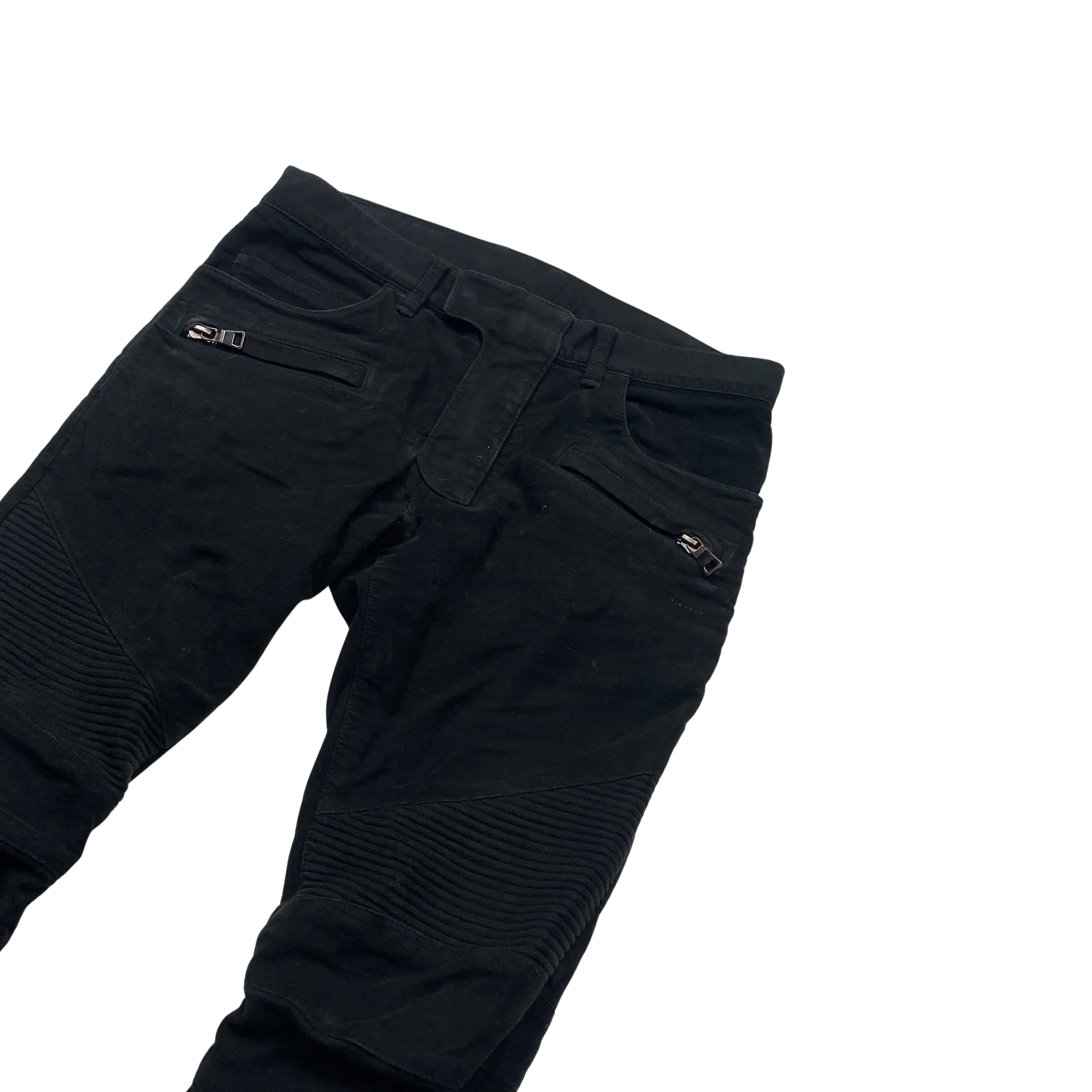 Balmain Skinny Fit Biker Jeans - 32"