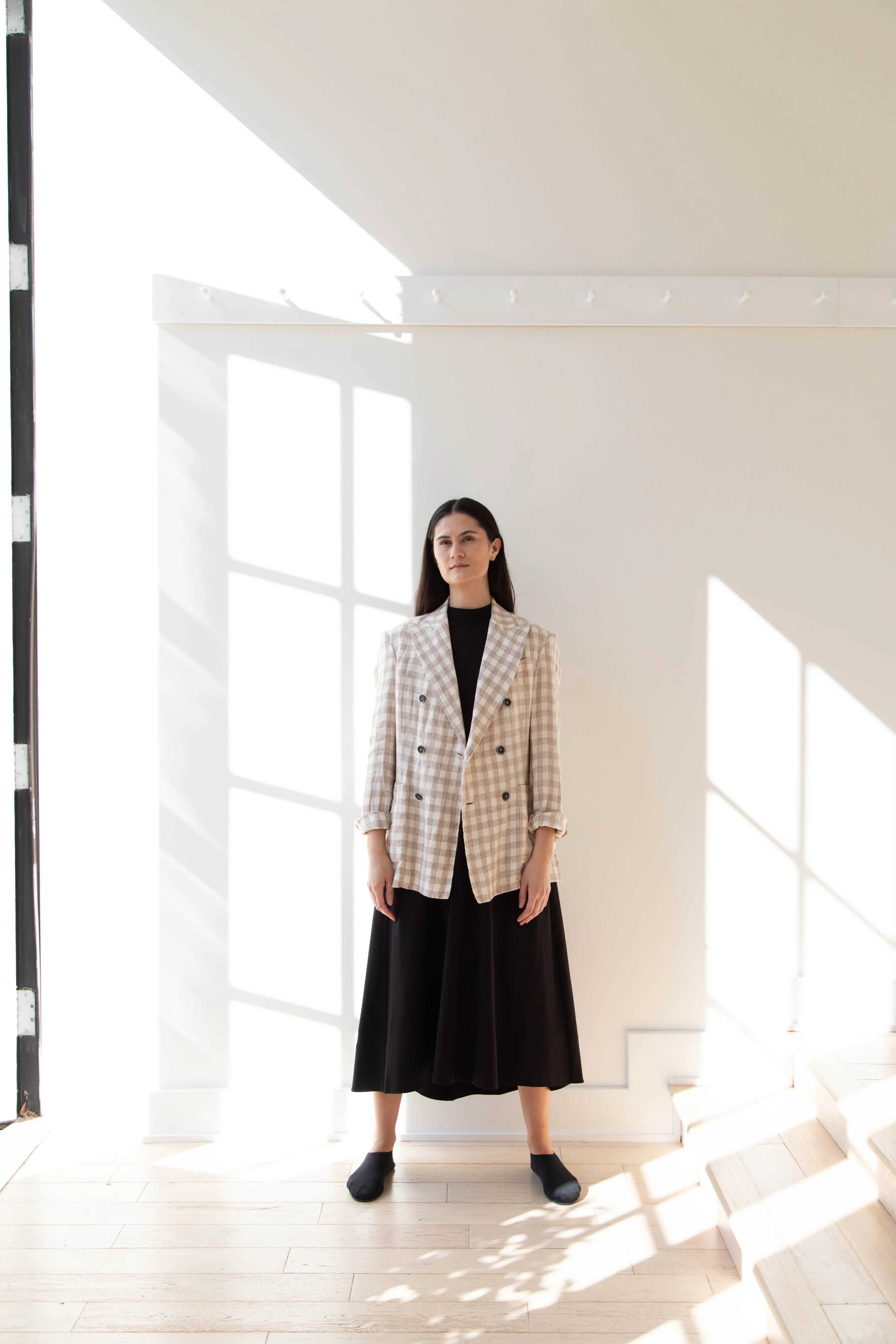 Barena Venezia | Double Breasted Blazer in Cream Check
