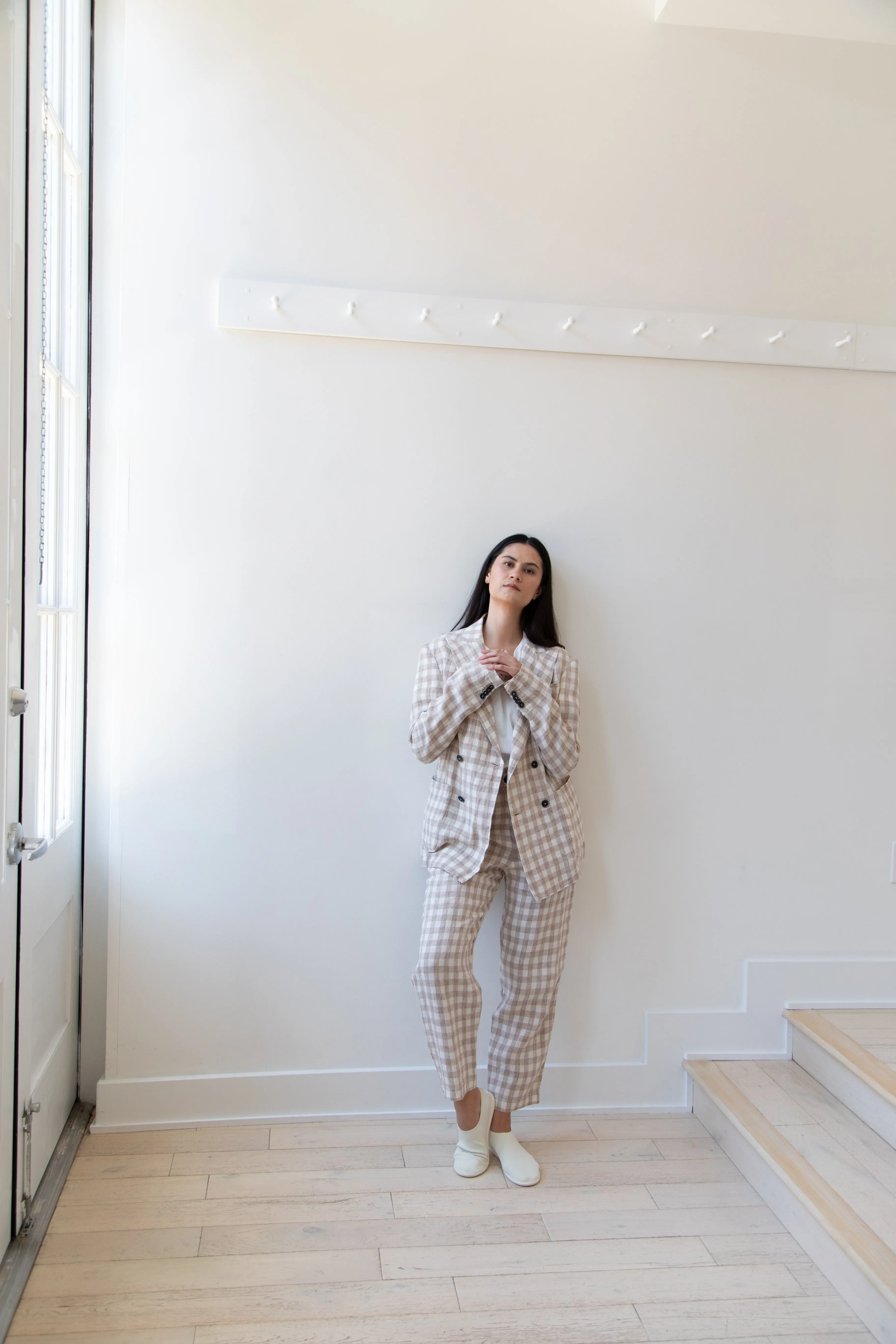 Barena Venezia | Double Breasted Blazer in Cream Check