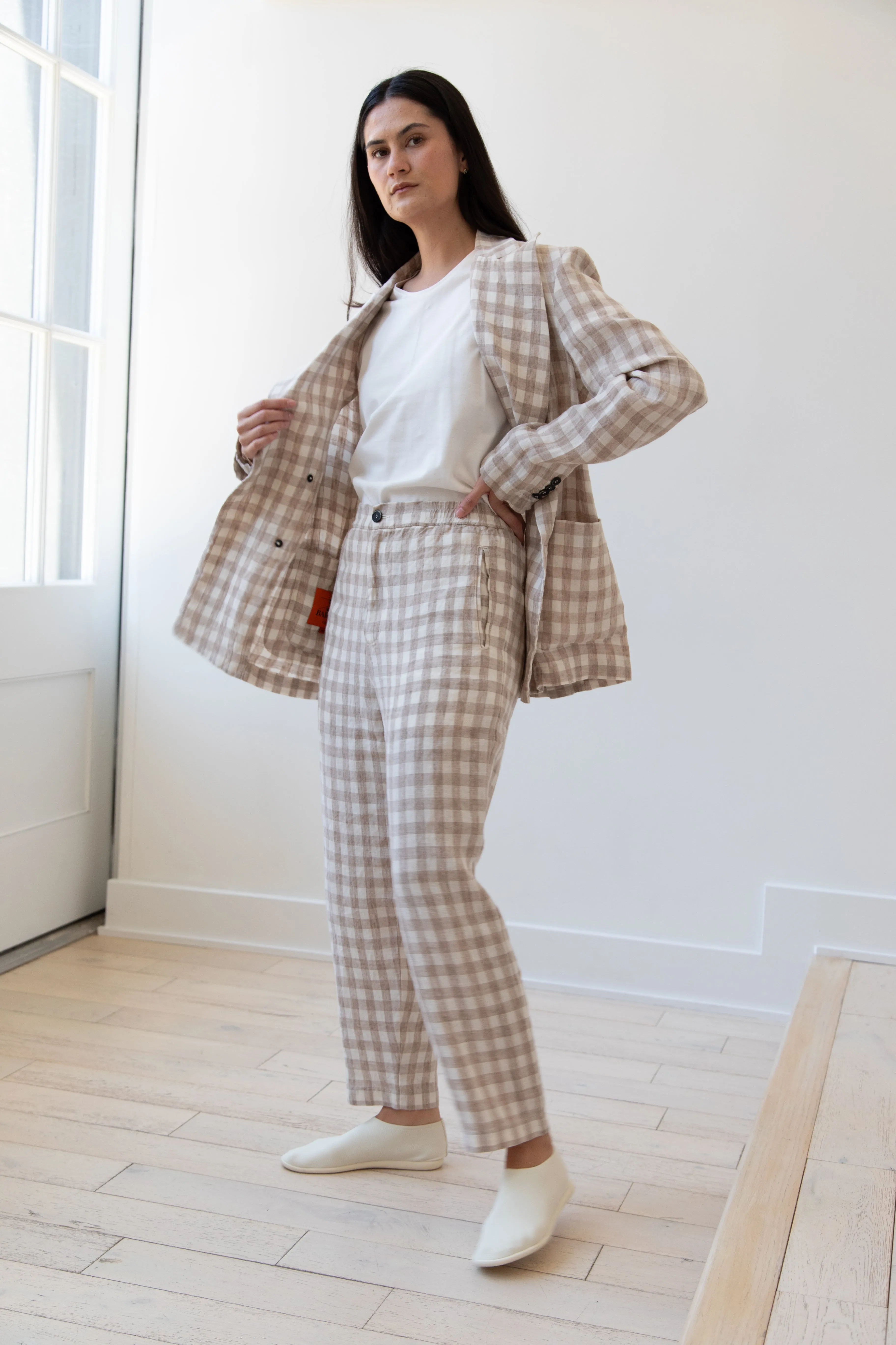 Barena Venezia | Double Breasted Blazer in Cream Check