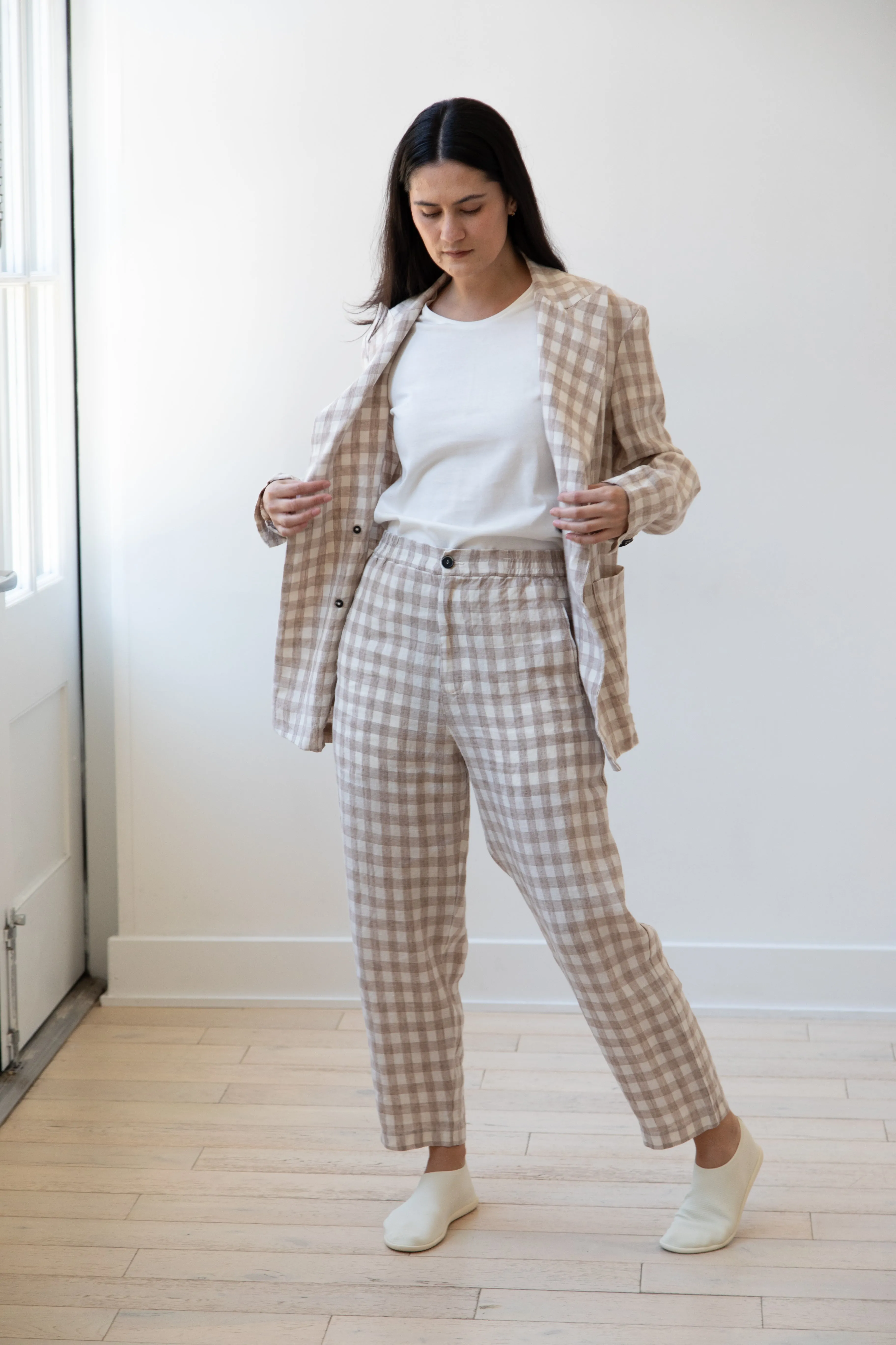 Barena Venezia | Double Breasted Blazer in Cream Check