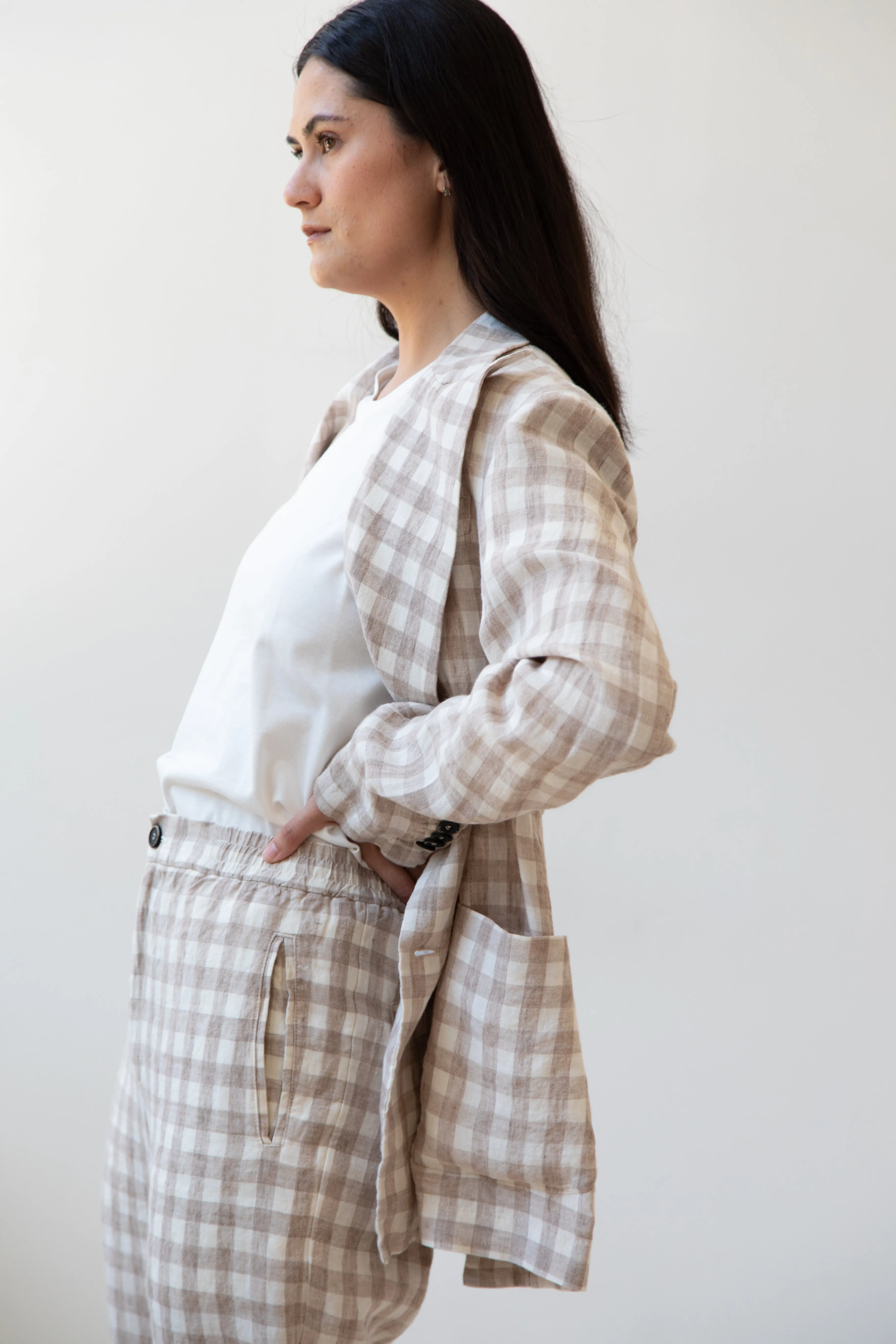 Barena Venezia | Double Breasted Blazer in Cream Check