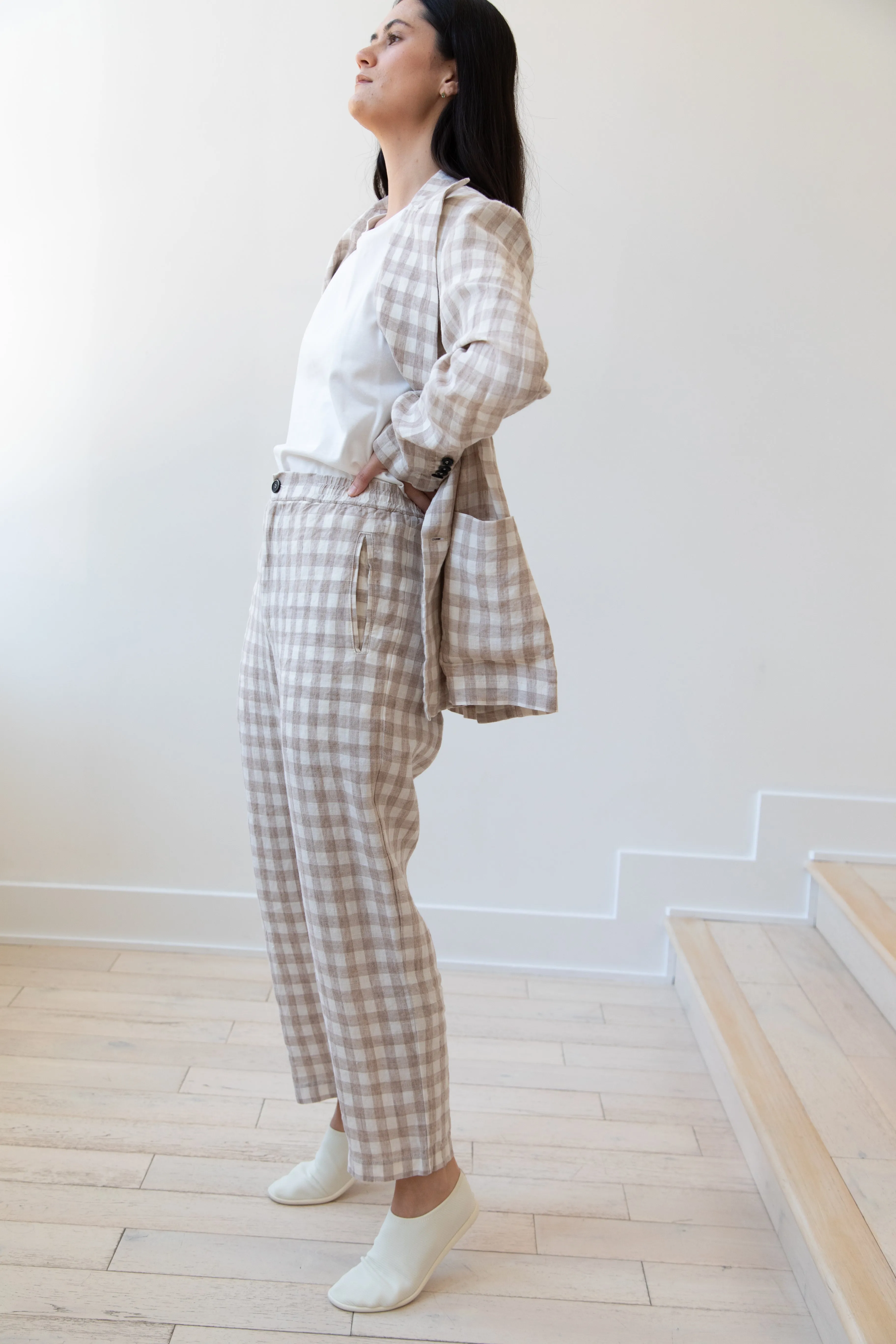 Barena Venezia | Double Breasted Blazer in Cream Check