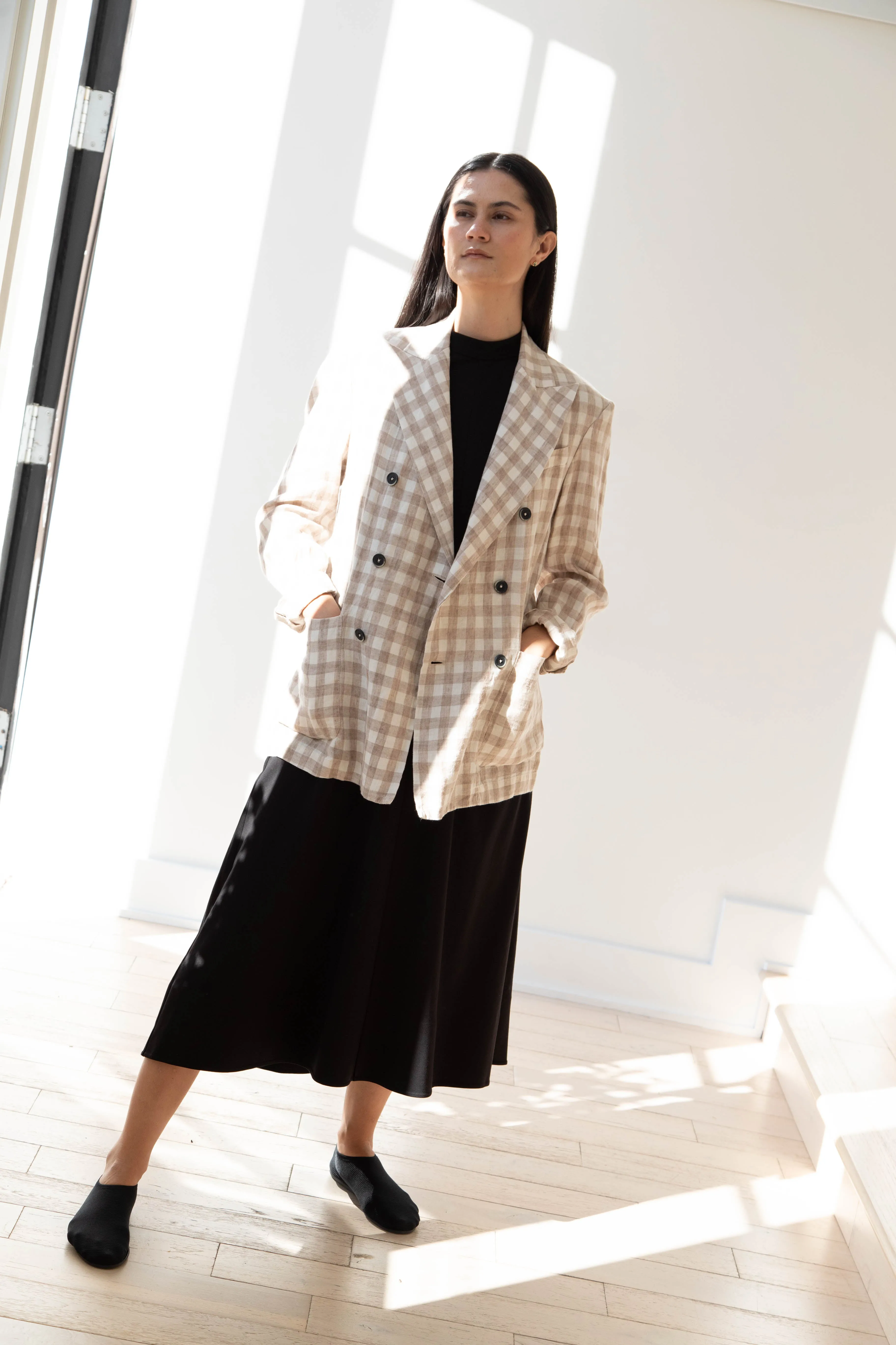 Barena Venezia | Double Breasted Blazer in Cream Check