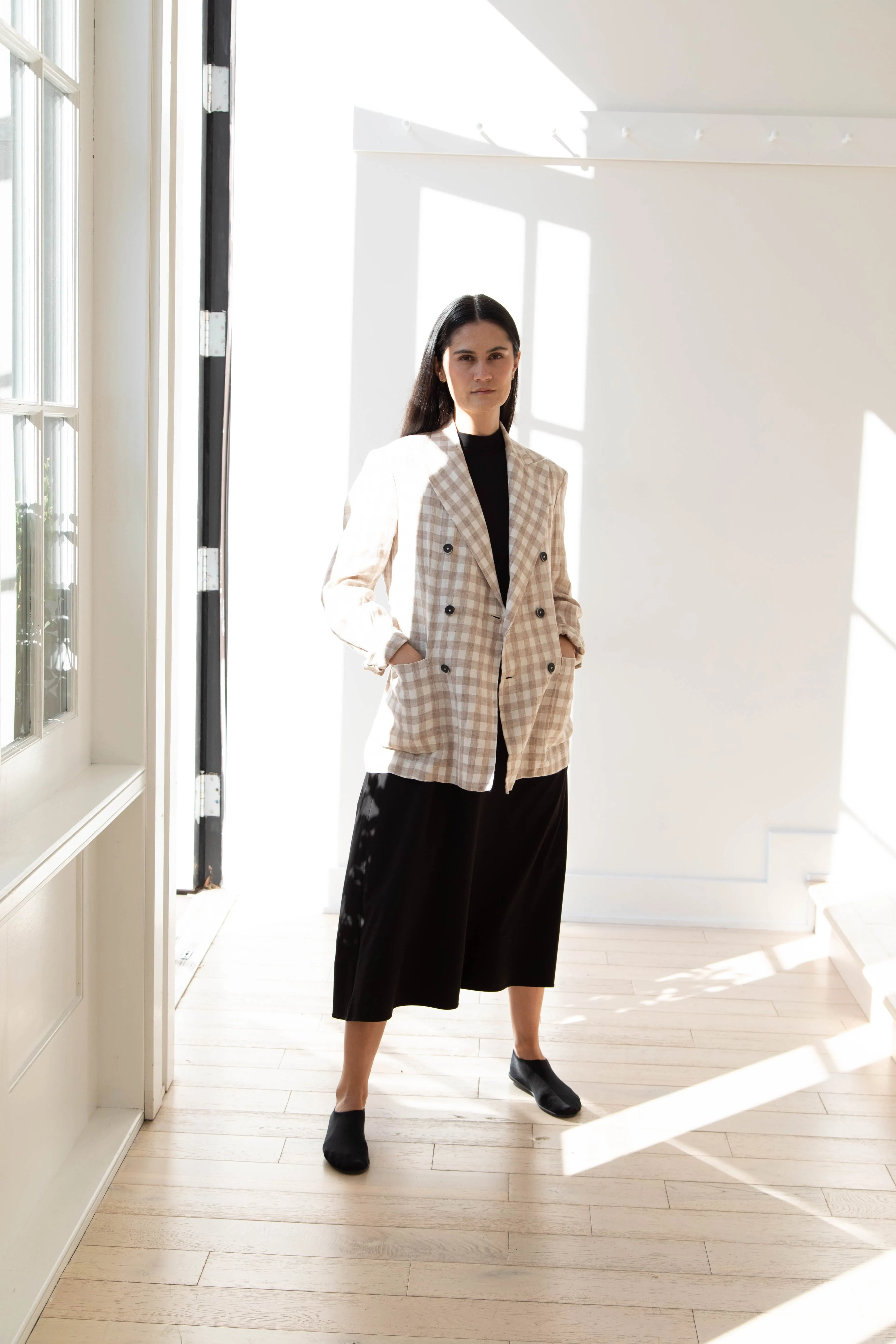 Barena Venezia | Double Breasted Blazer in Cream Check