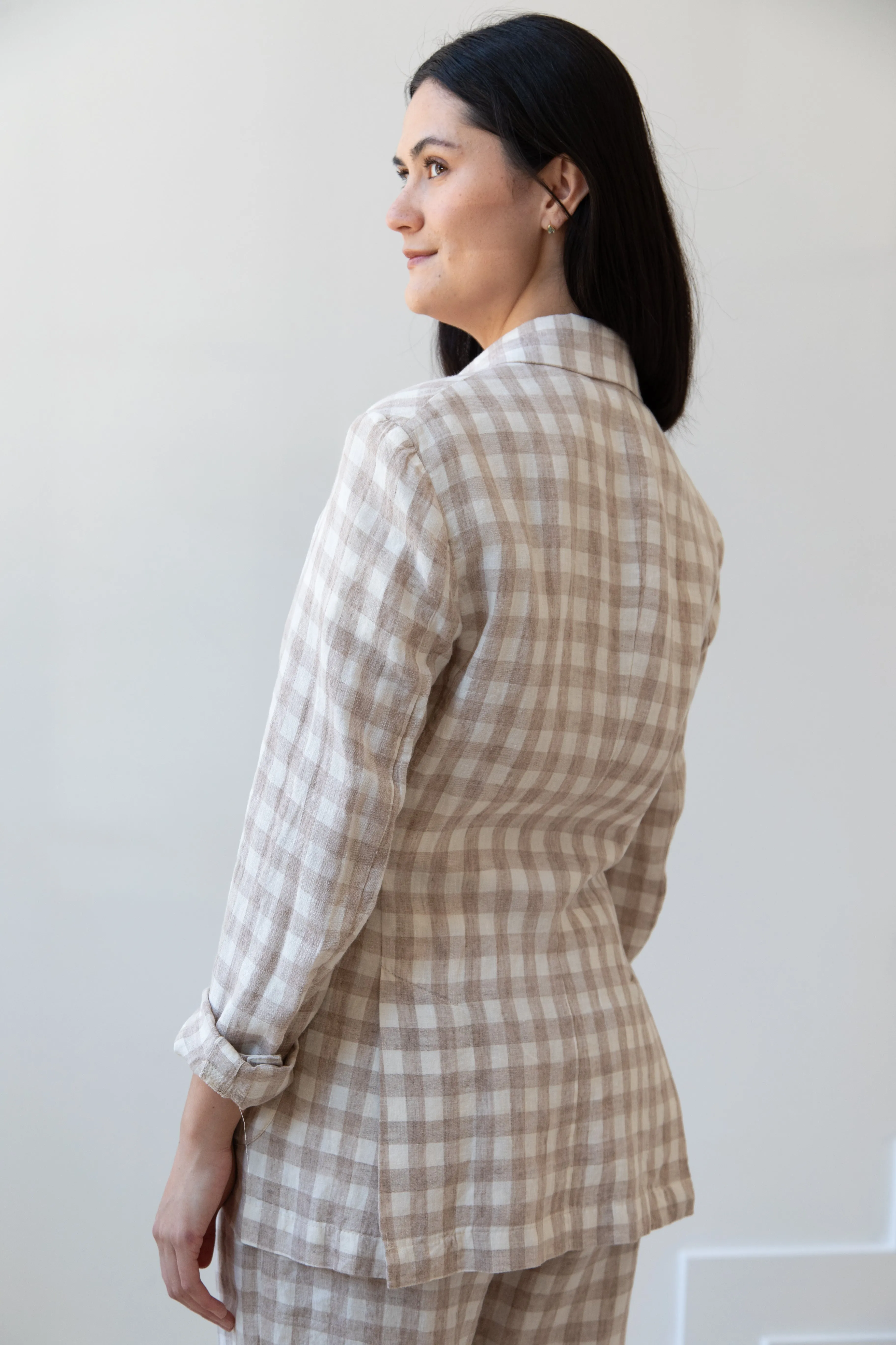 Barena Venezia | Double Breasted Blazer in Cream Check