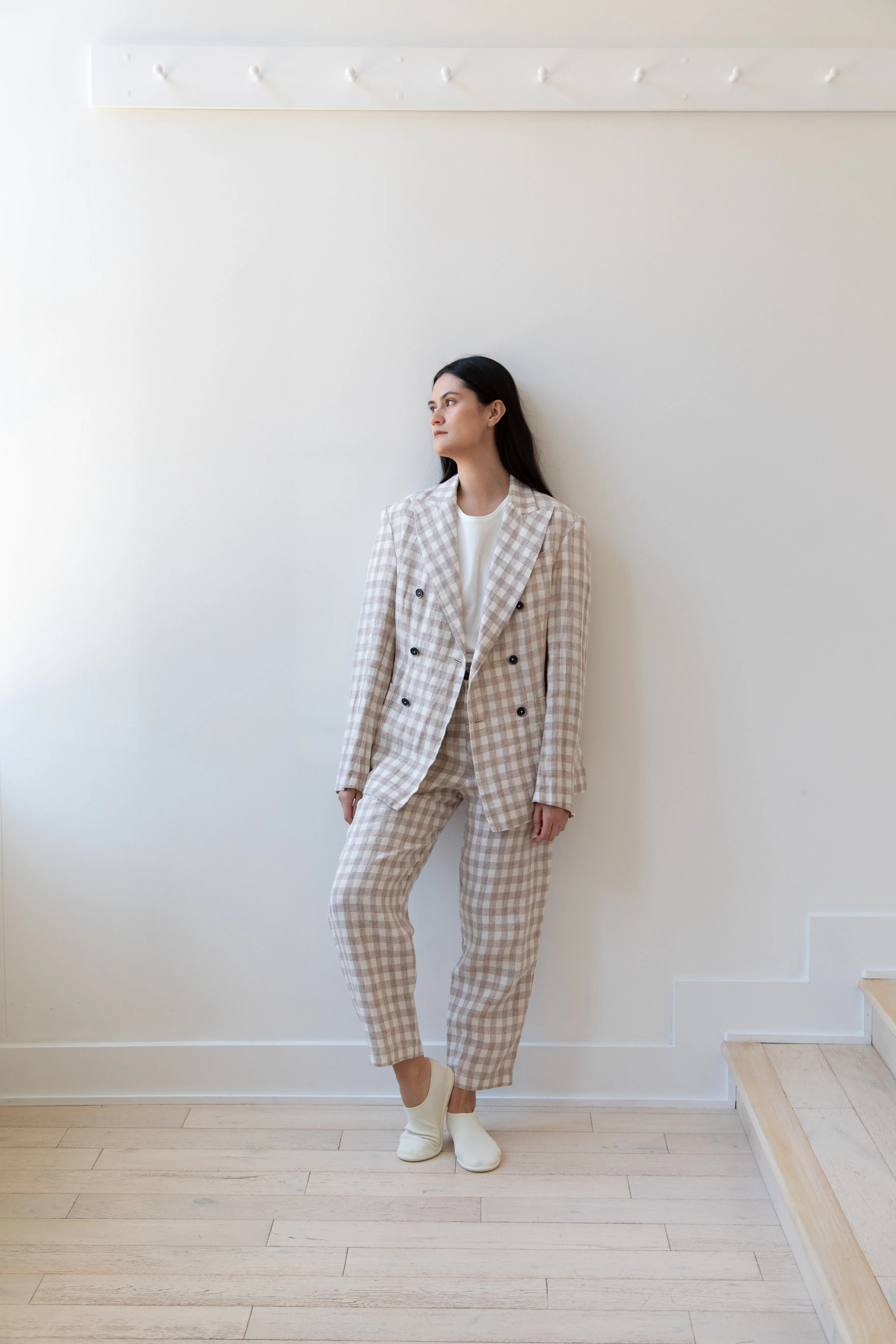 Barena Venezia | Double Breasted Blazer in Cream Check