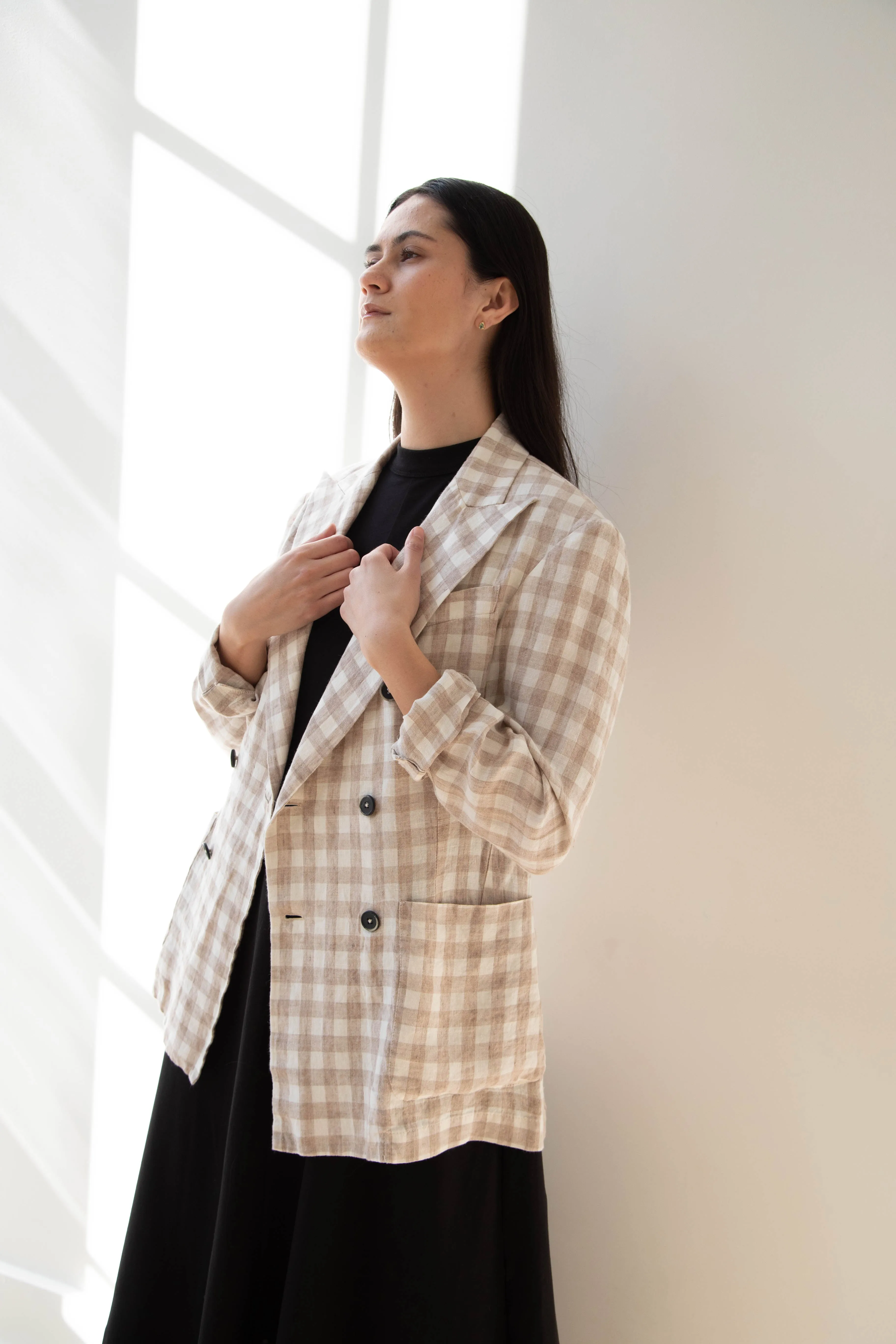 Barena Venezia | Double Breasted Blazer in Cream Check