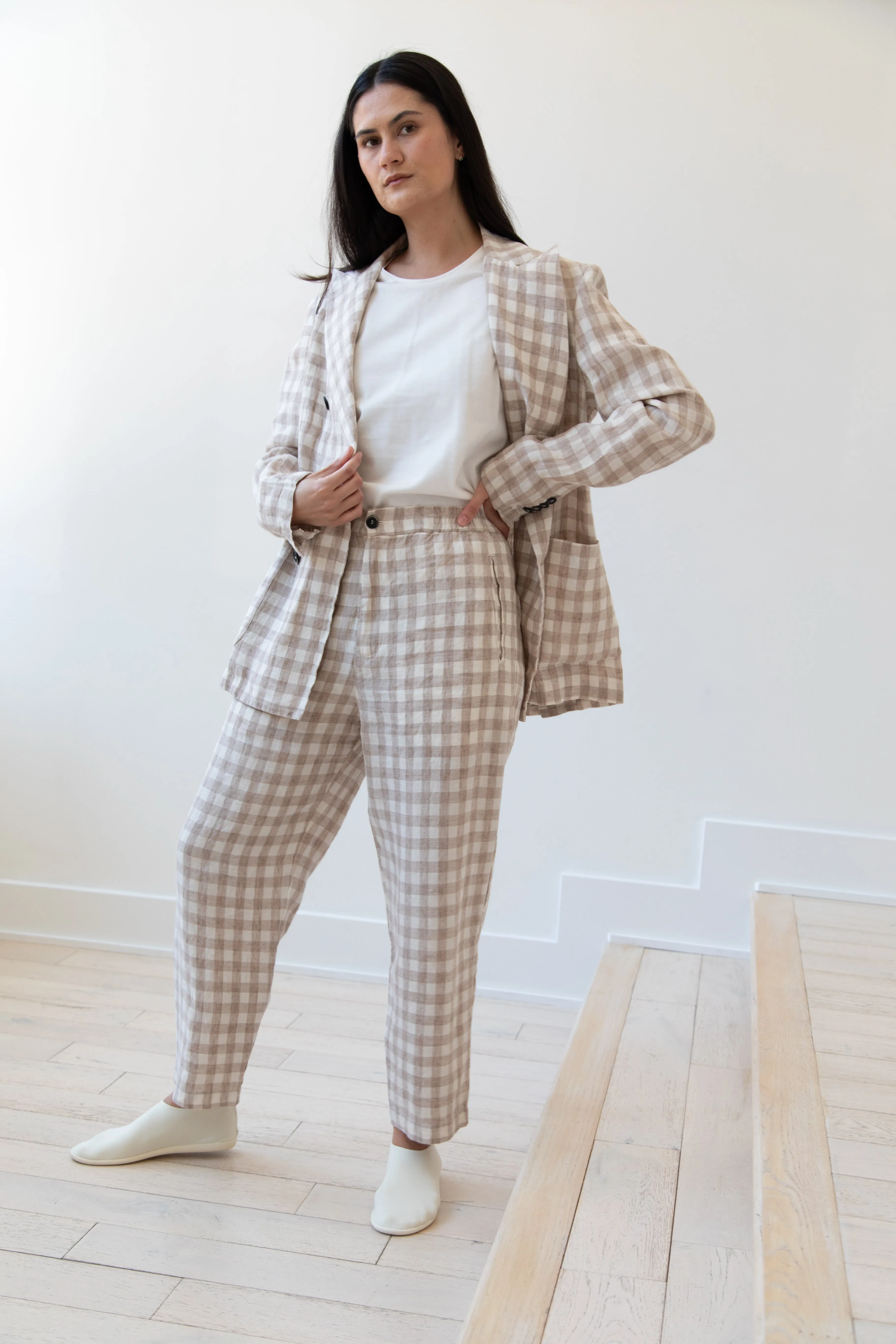 Barena Venezia | Double Breasted Blazer in Cream Check
