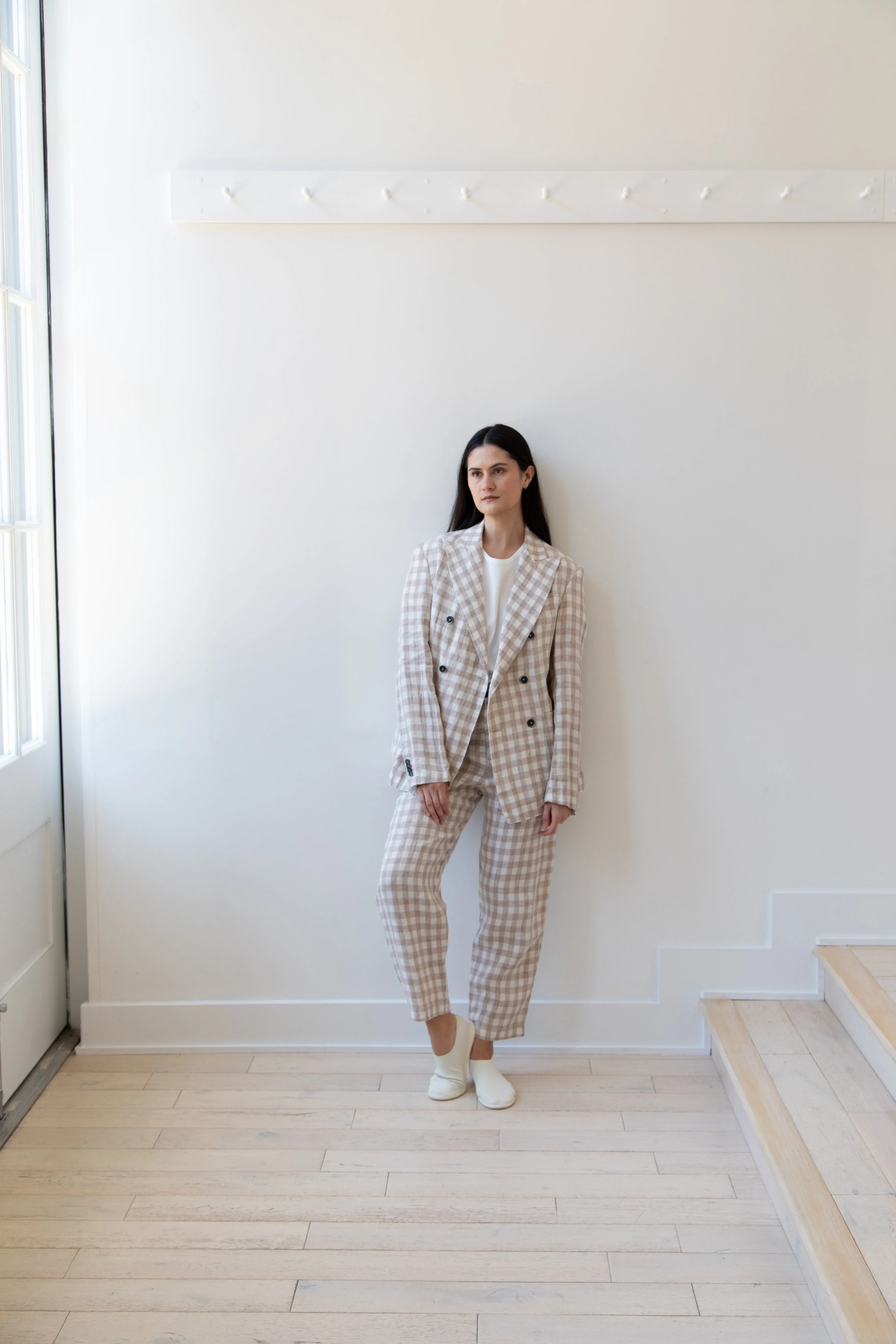Barena Venezia | Double Breasted Blazer in Cream Check