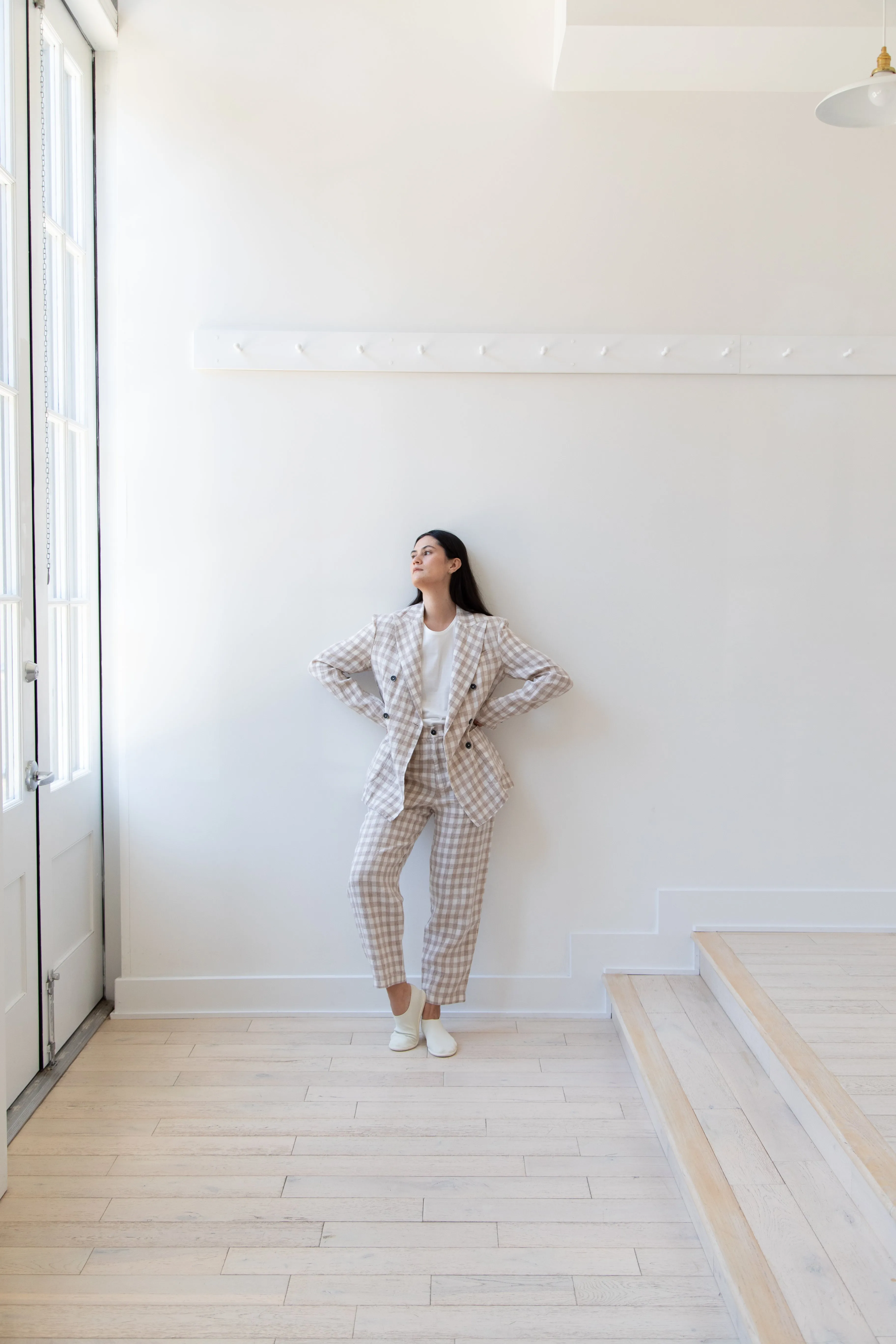 Barena Venezia | Double Breasted Blazer in Cream Check