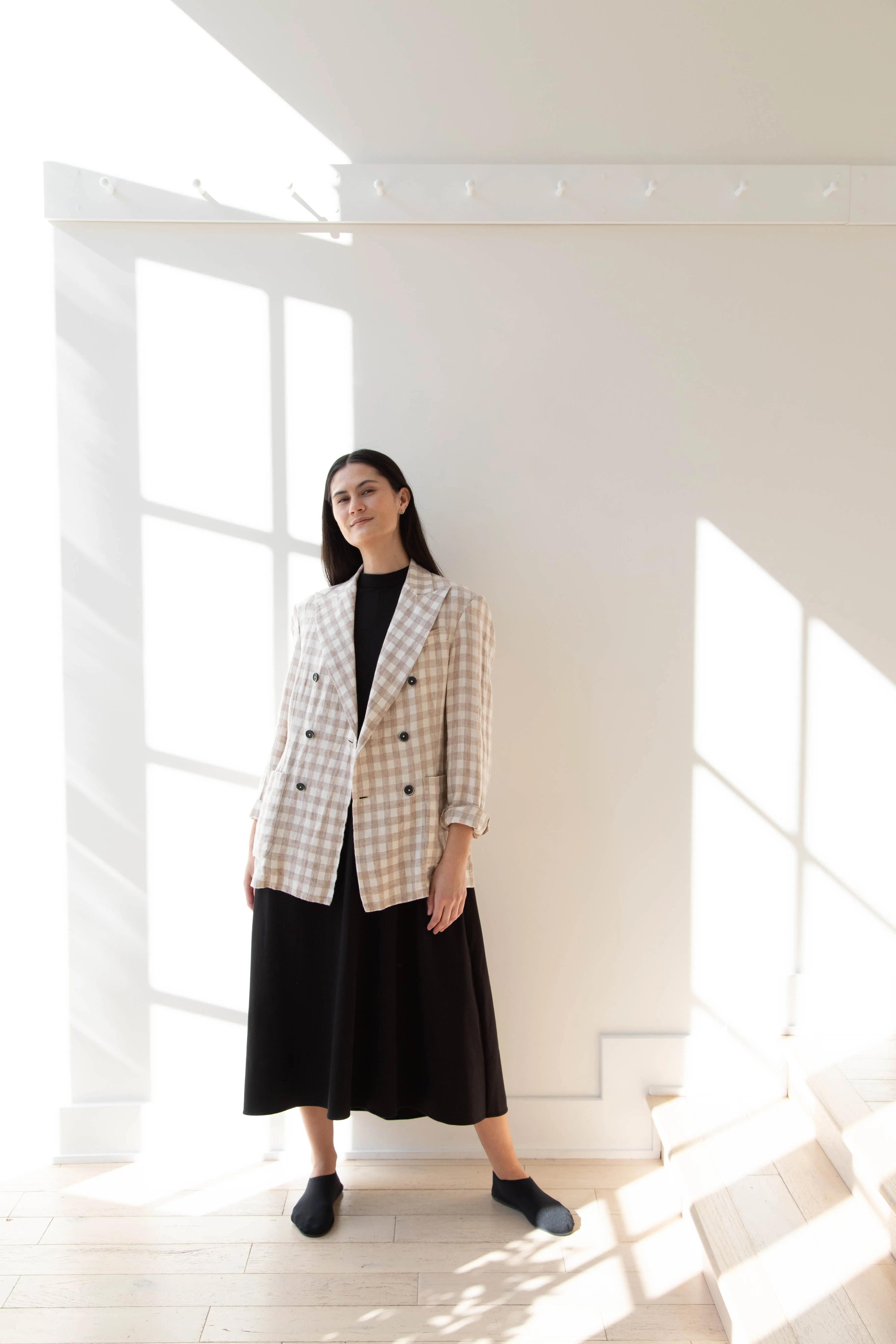 Barena Venezia | Double Breasted Blazer in Cream Check
