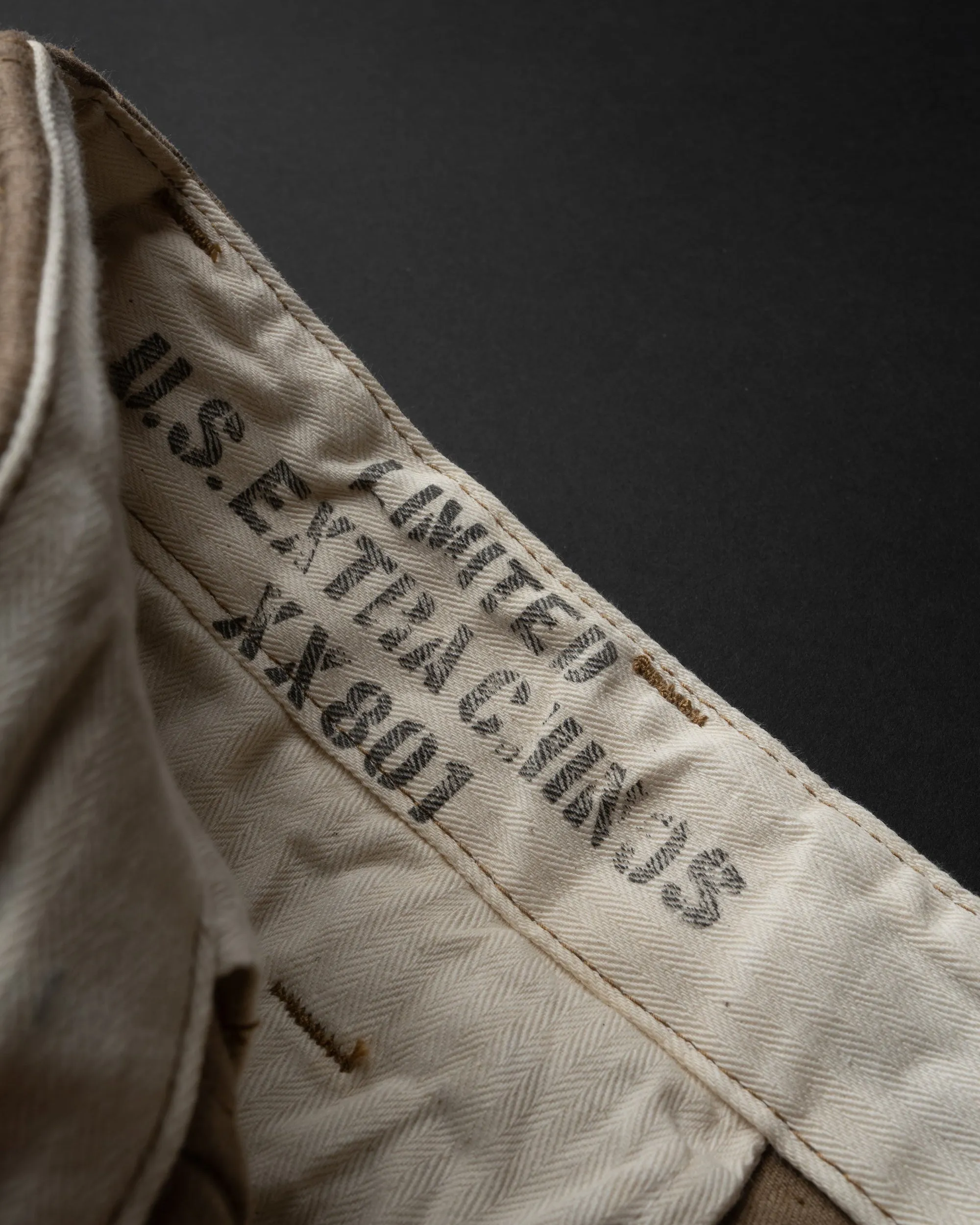 Big John XX801S XX Extra Foxfibre Classic Straight Selvedge Chino Trousers - Beige