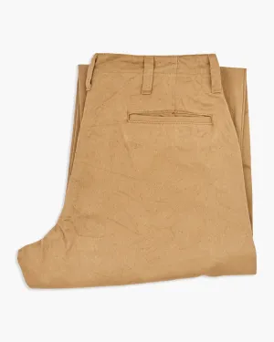 Big John XX801S XX Extra Foxfibre Classic Straight Selvedge Chino Trousers - Beige
