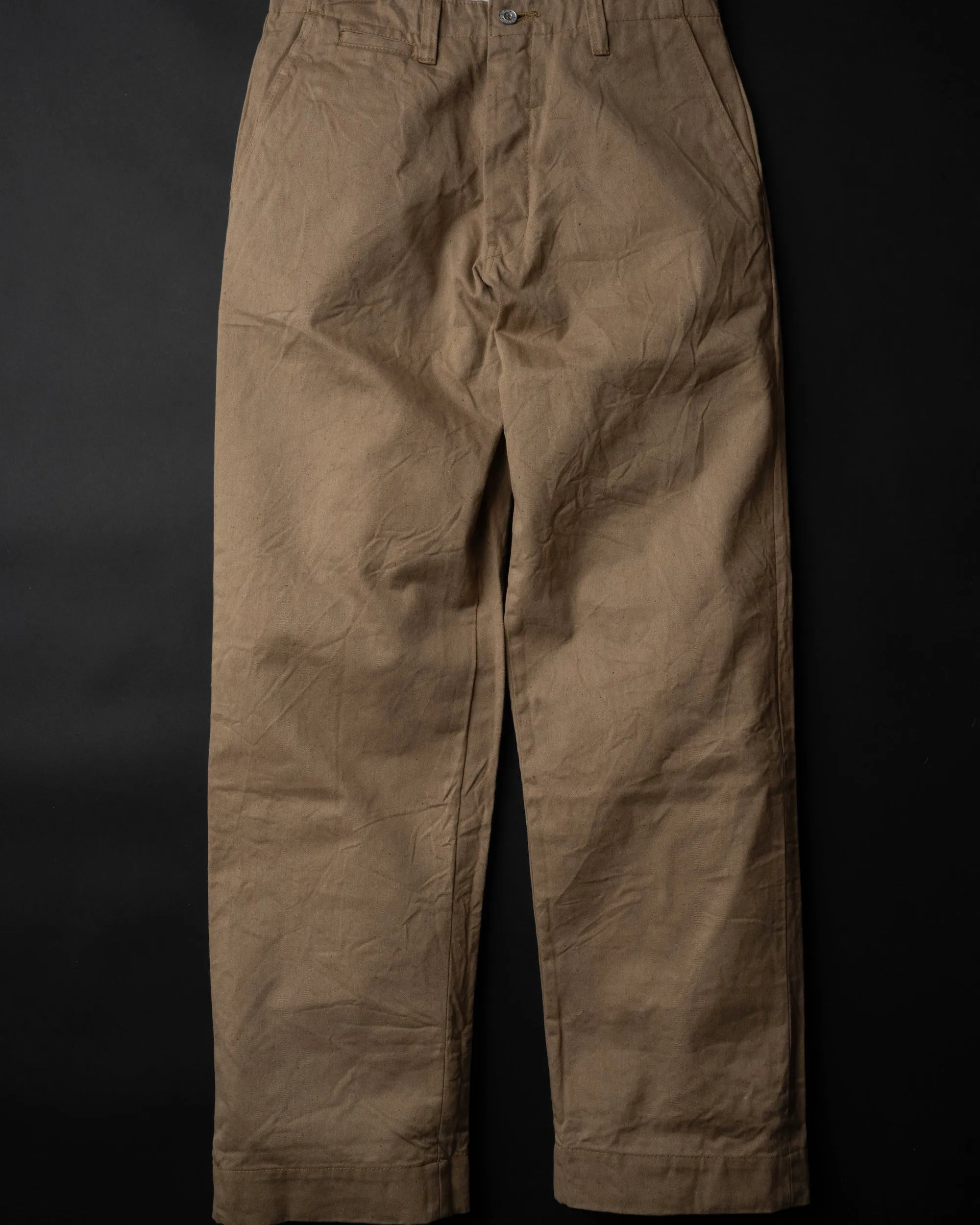 Big John XX801S XX Extra Foxfibre Classic Straight Selvedge Chino Trousers - Beige