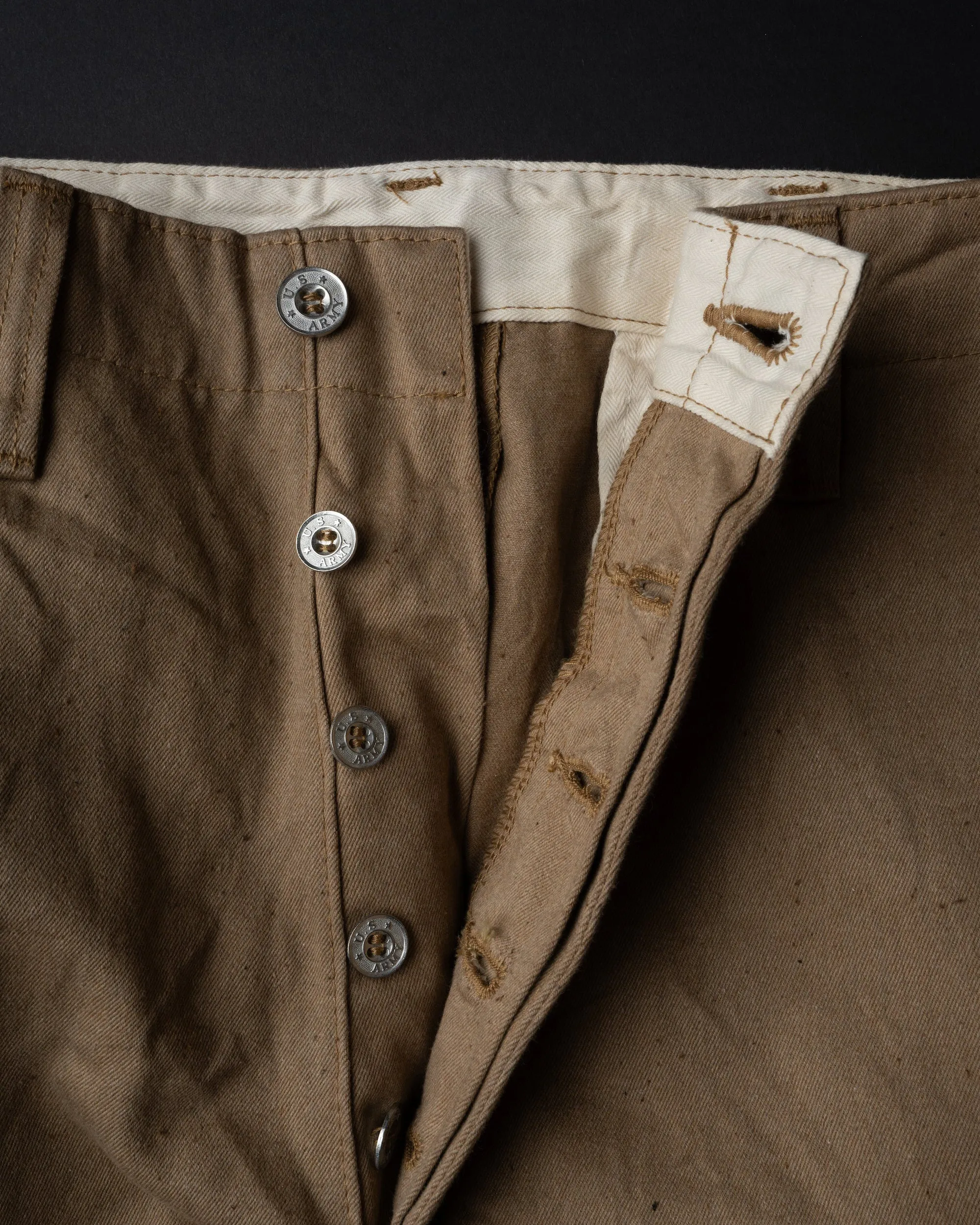 Big John XX801S XX Extra Foxfibre Classic Straight Selvedge Chino Trousers - Beige