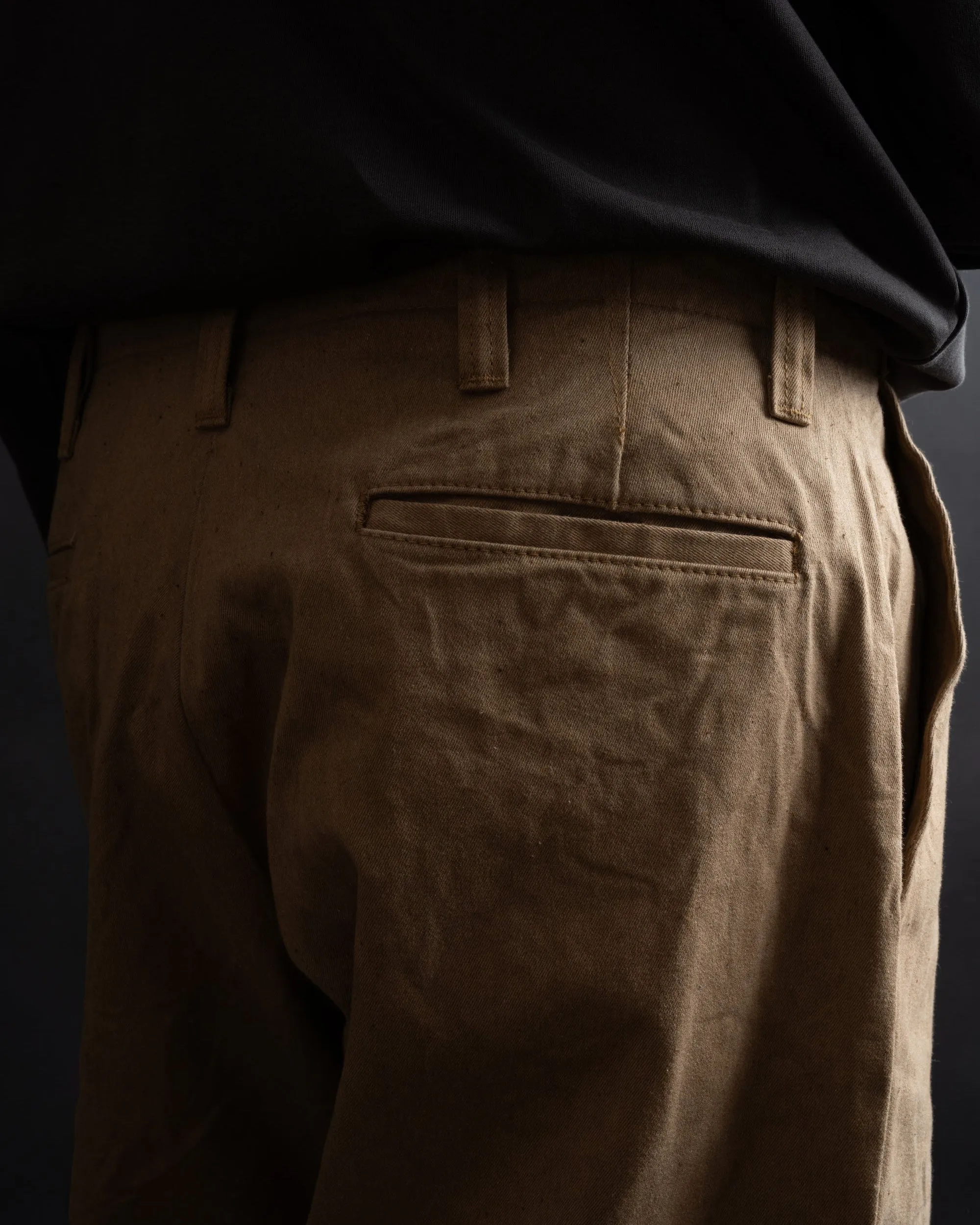 Big John XX801S XX Extra Foxfibre Classic Straight Selvedge Chino Trousers - Beige