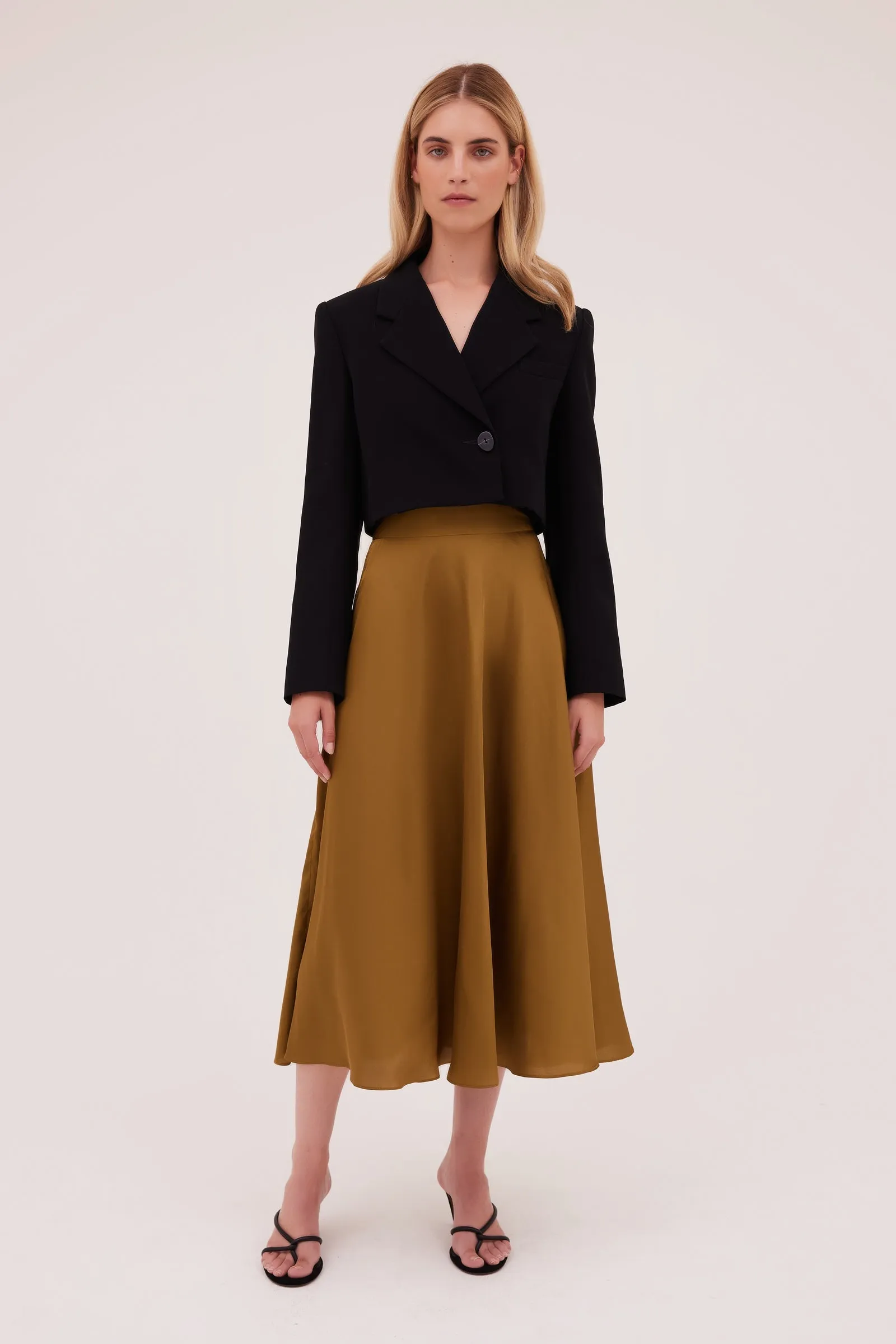 BLACK CREPE SOHO JACKET