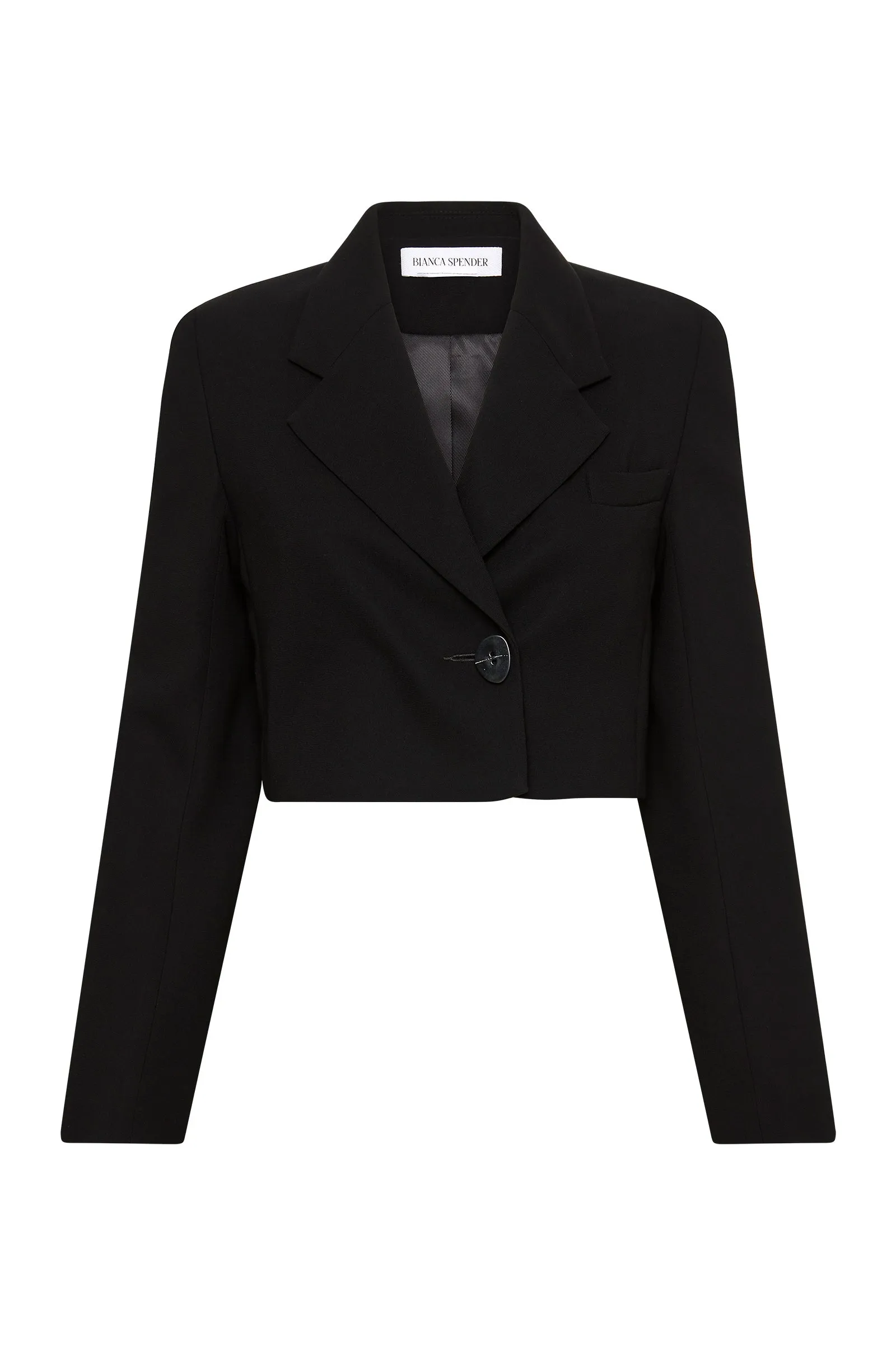 BLACK CREPE SOHO JACKET