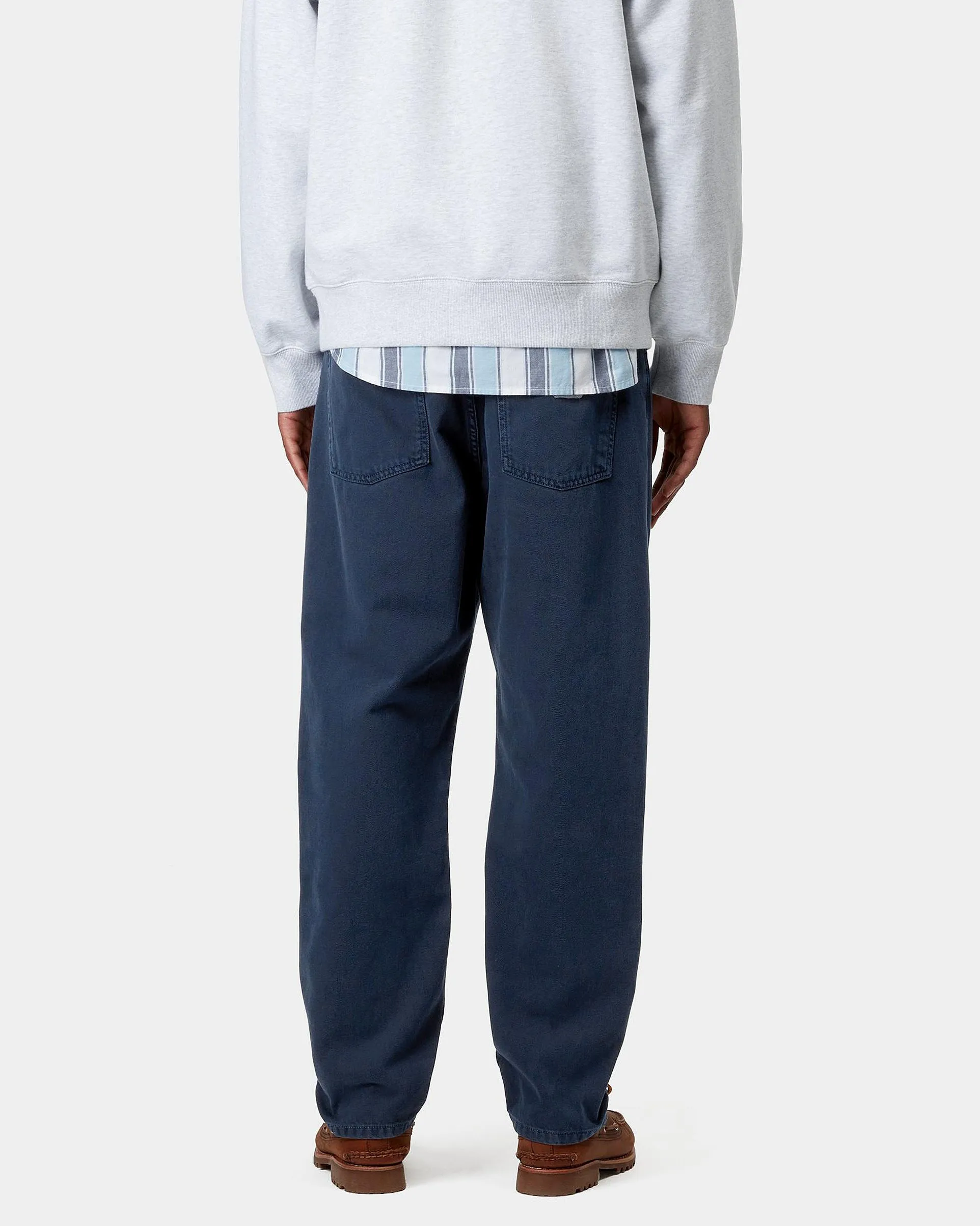 Carhartt WIP Newel Pant Relaxed Tapered Mens Trousers - Ink Stone Dyed