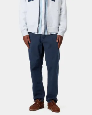 Carhartt WIP Newel Pant Relaxed Tapered Mens Trousers - Ink Stone Dyed