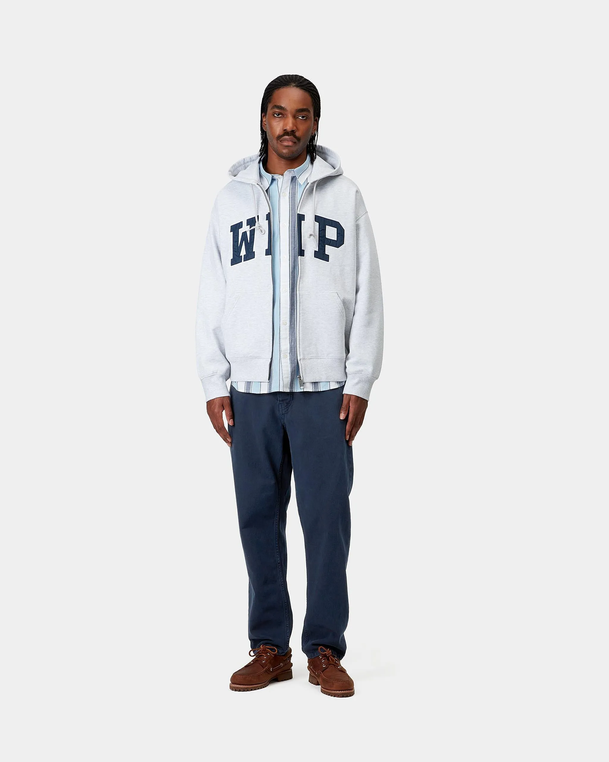 Carhartt WIP Newel Pant Relaxed Tapered Mens Trousers - Ink Stone Dyed