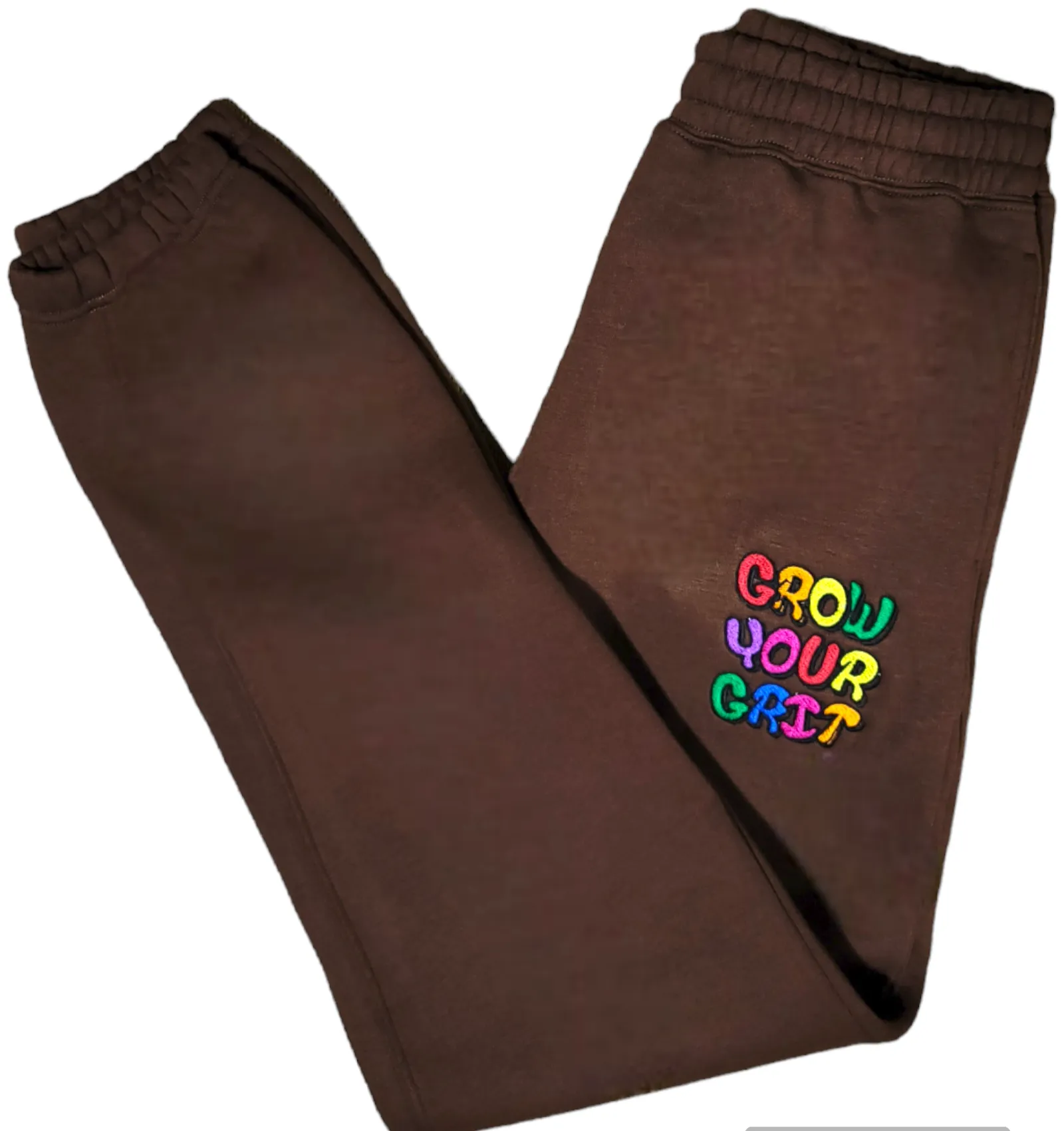 Chocolate-Brown performance joggers