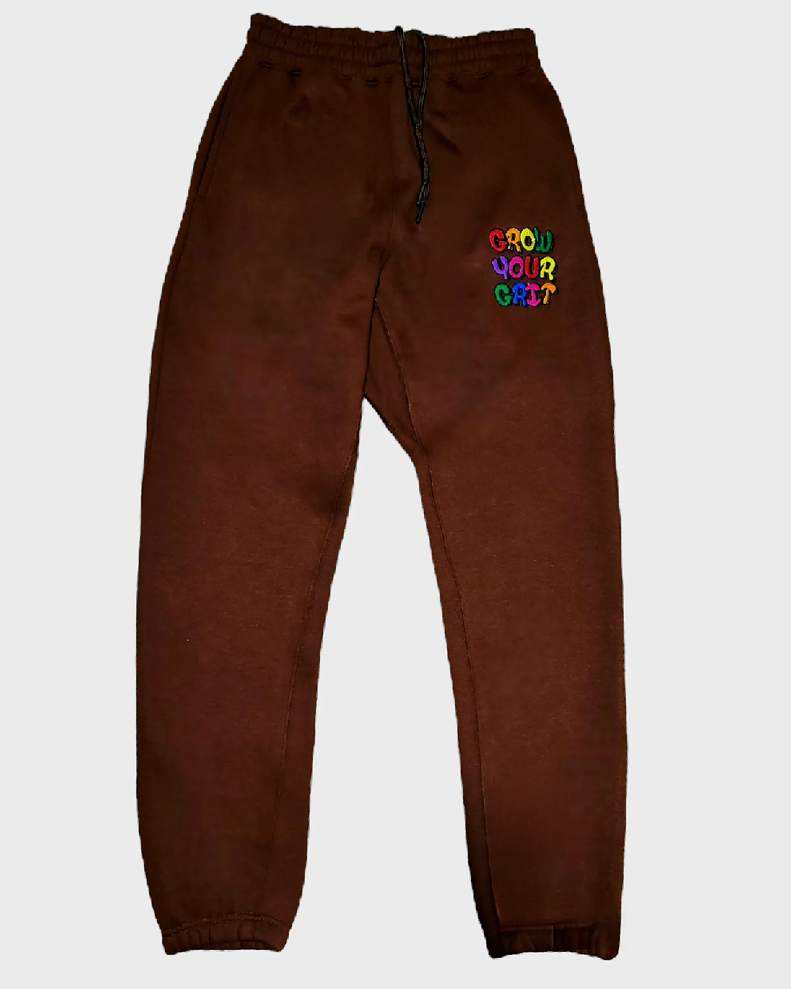 Chocolate-Brown performance joggers