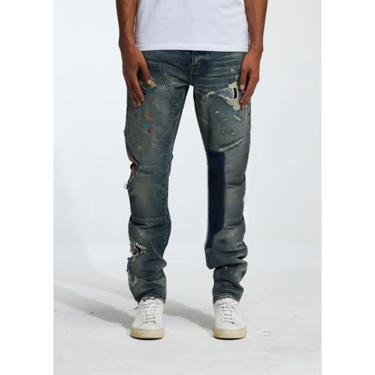 Embellish Campberg Ripped Denim Jeans (EMBF222-6)