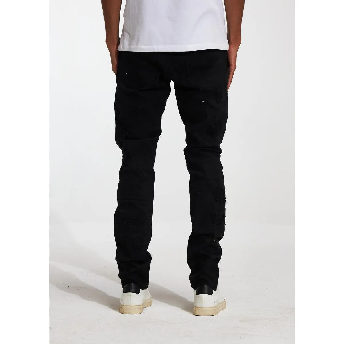 Embellish Palmwood Black Ripped Denim (EMBF222-18)