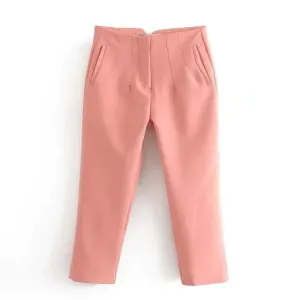 Fashion Office Wear Straight Pants