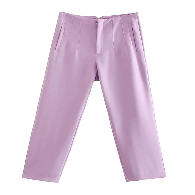 Fashion Office Wear Straight Pants