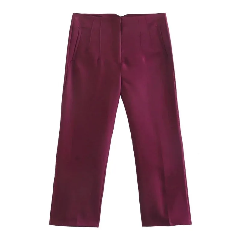 Fashion Office Wear Straight Pants