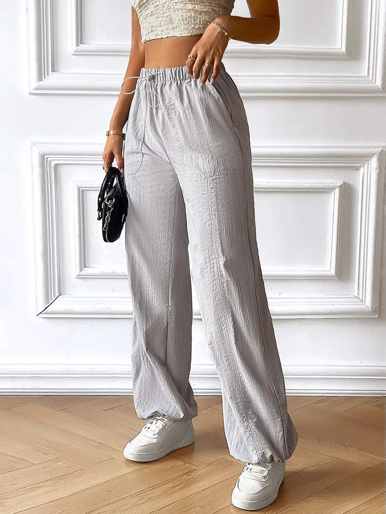 Grey Hiking Cargo Joggers Pants Athletic Sweatpants