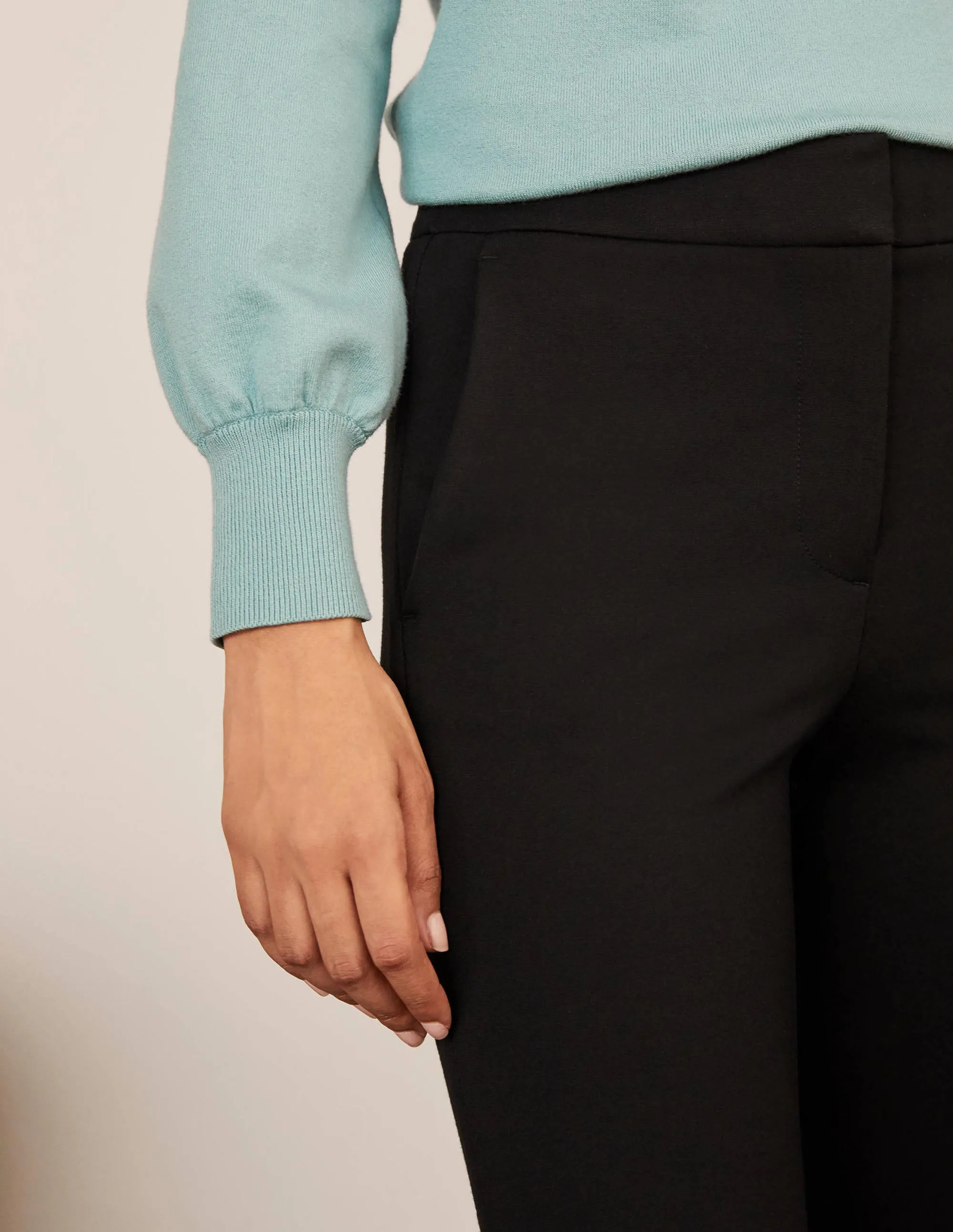 Hampshire Bootcut Trousers-Black